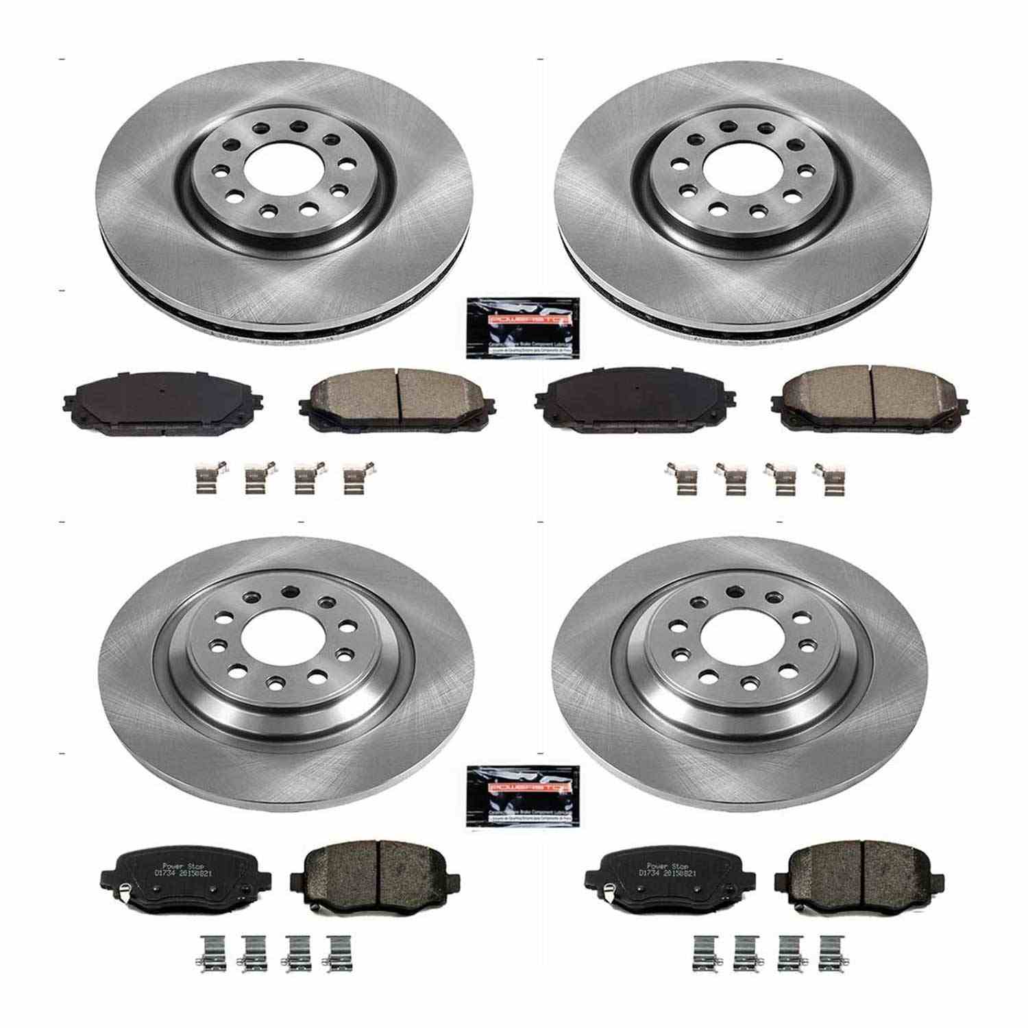 Power Stop 17-19 Jeep Cherokee Front & Rear Autospecialty Brake Kit