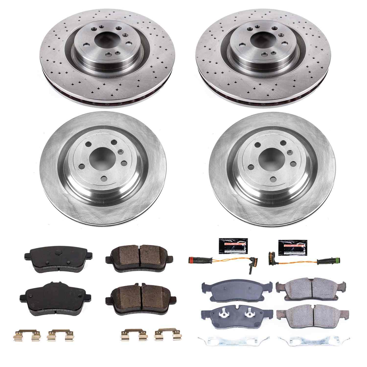 Power Stop 2016 Mercedes-Benz GLE300d Front & Rear Autospecialty Brake Kit