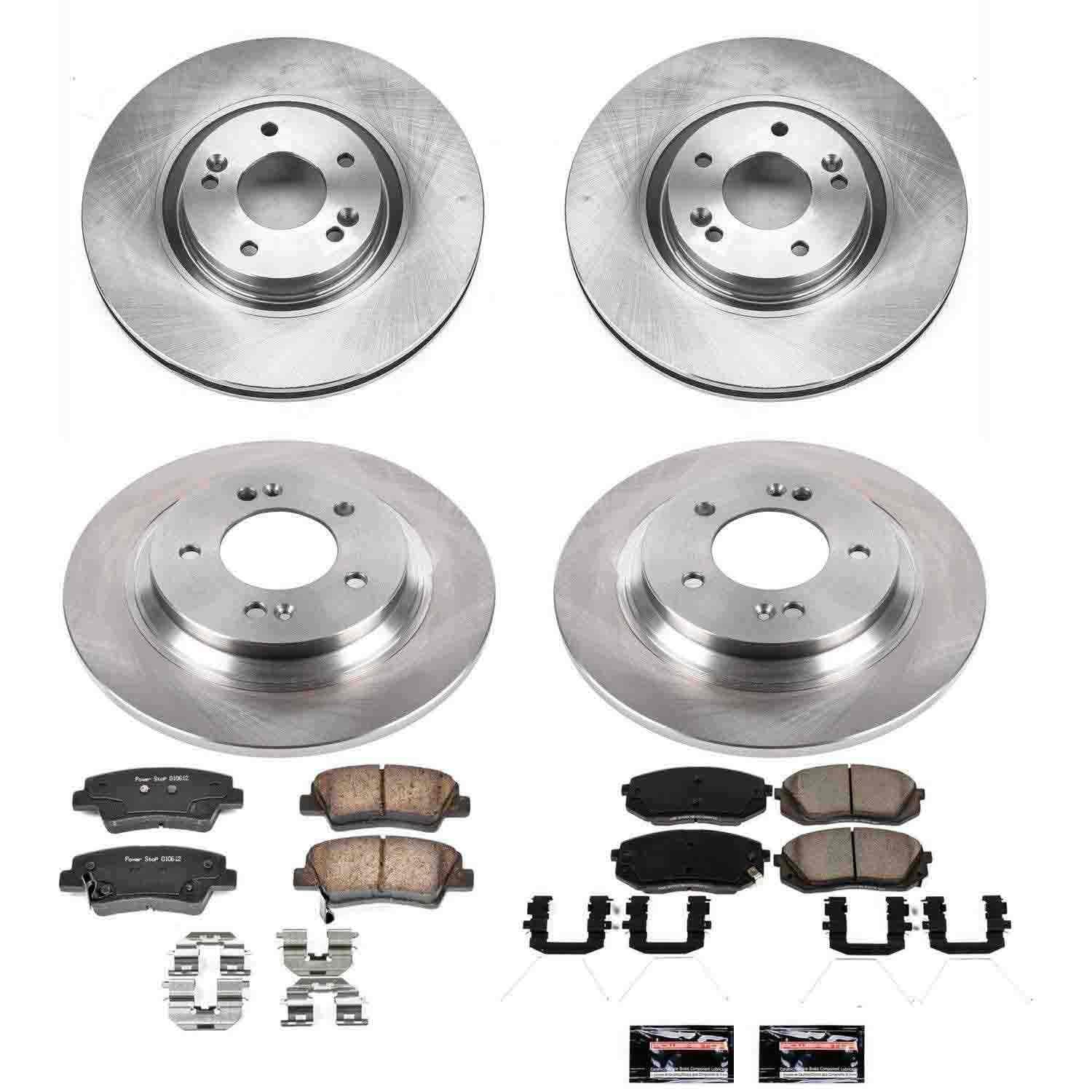 Power Stop 17-19 Hyundai Sonata Front & Rear Autospecialty Brake Kit