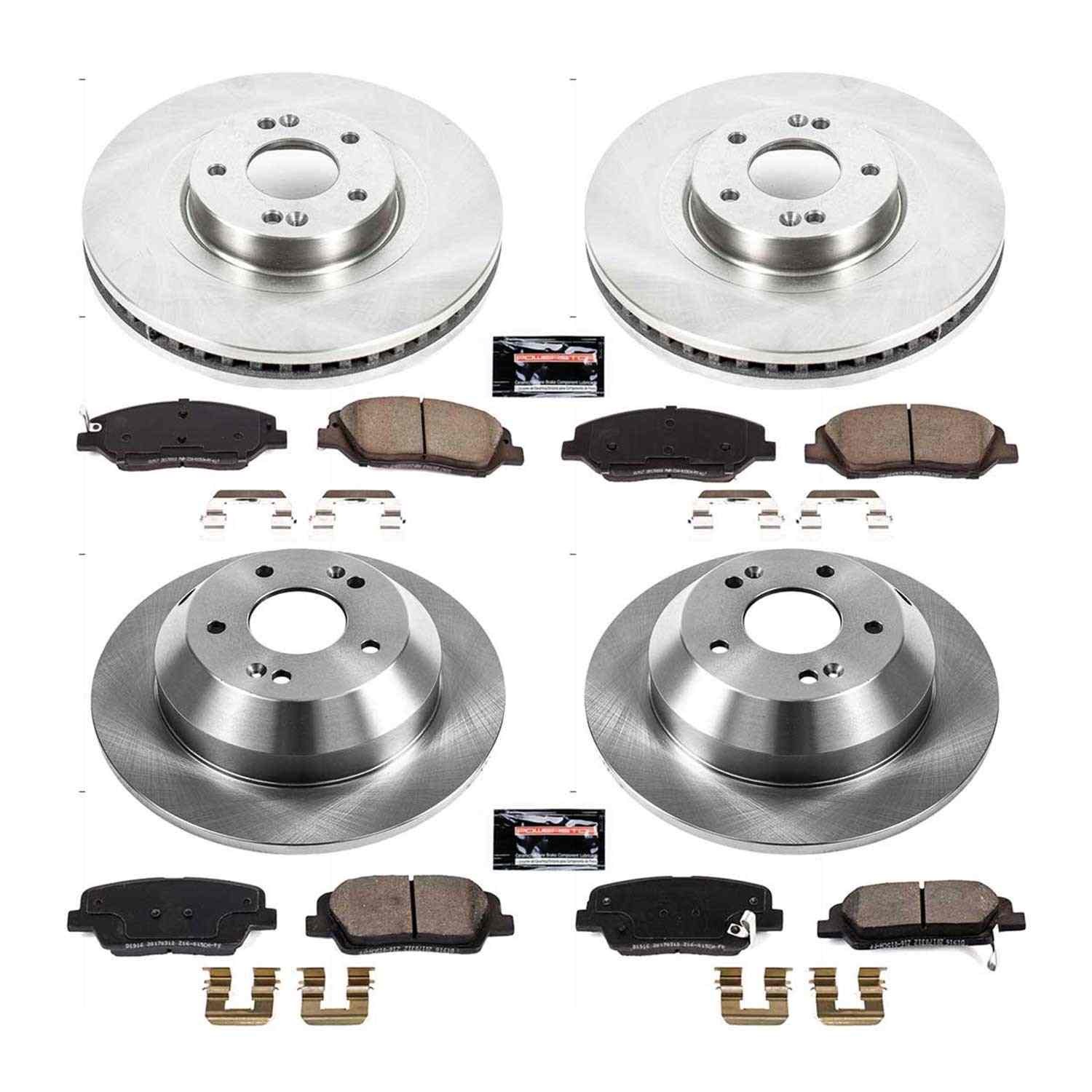 Power Stop 17-18 Hyundai Santa Fe Front & Rear Autospecialty Brake Kit