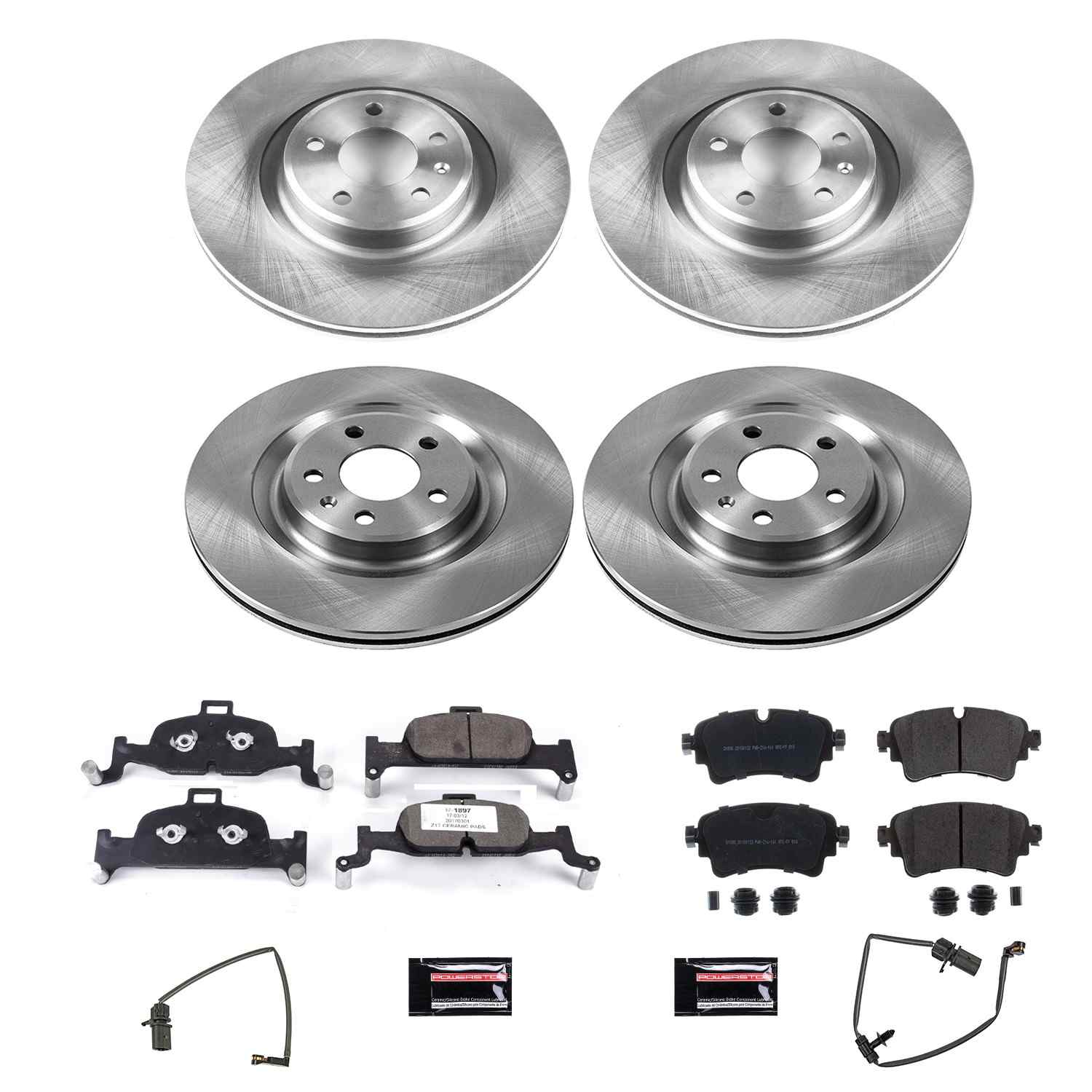 Power Stop 17-18 Audi A4 Front & Rear Autospecialty Brake Kit