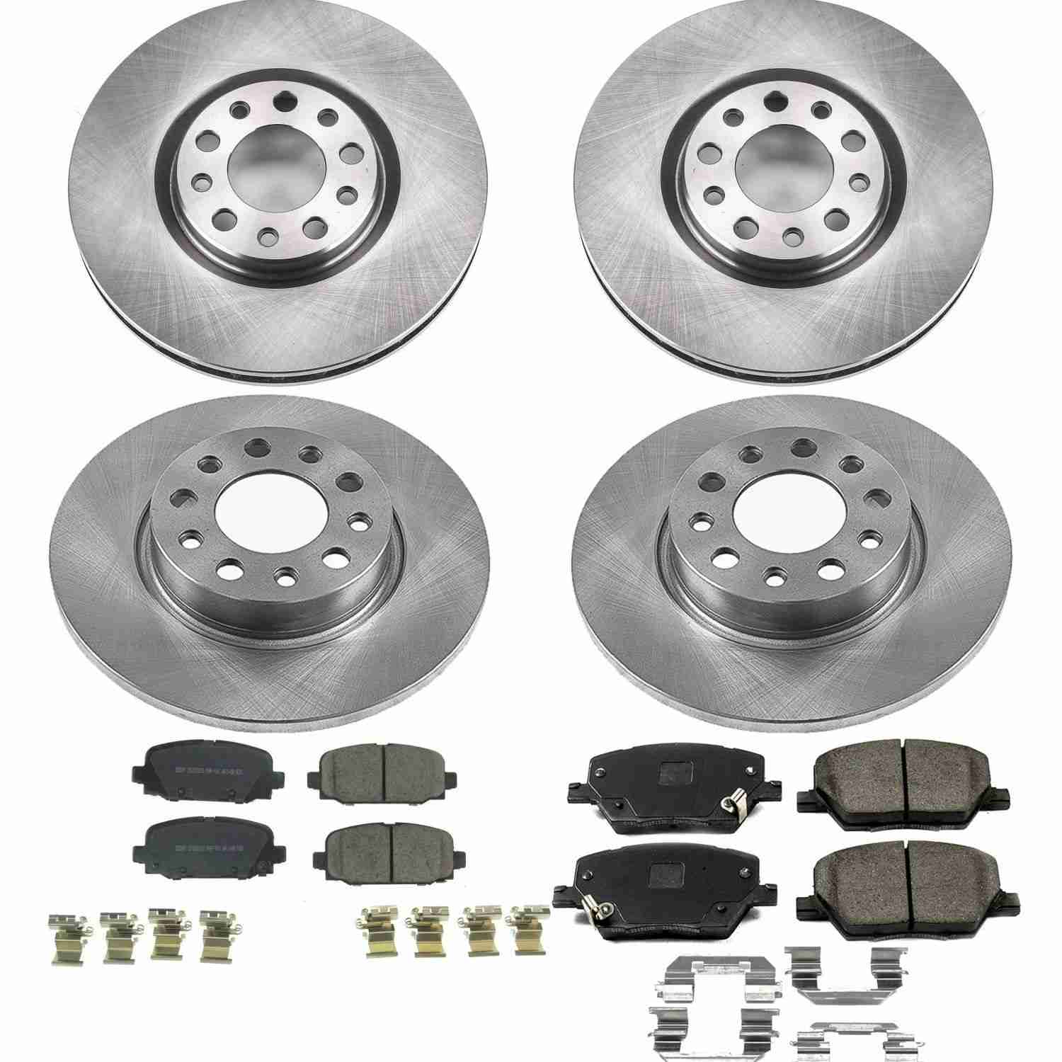 Power Stop 17-19 Jeep Compass Front & Rear Autospecialty Brake Kit
