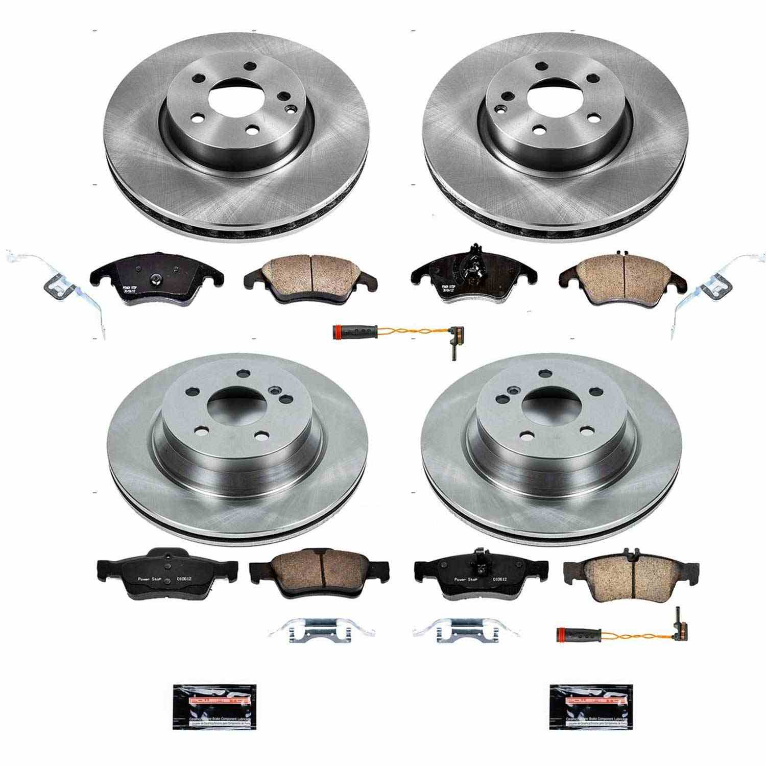 Power Stop 10-16 Mercedes-Benz E350 Front & Rear Autospecialty Brake Kit