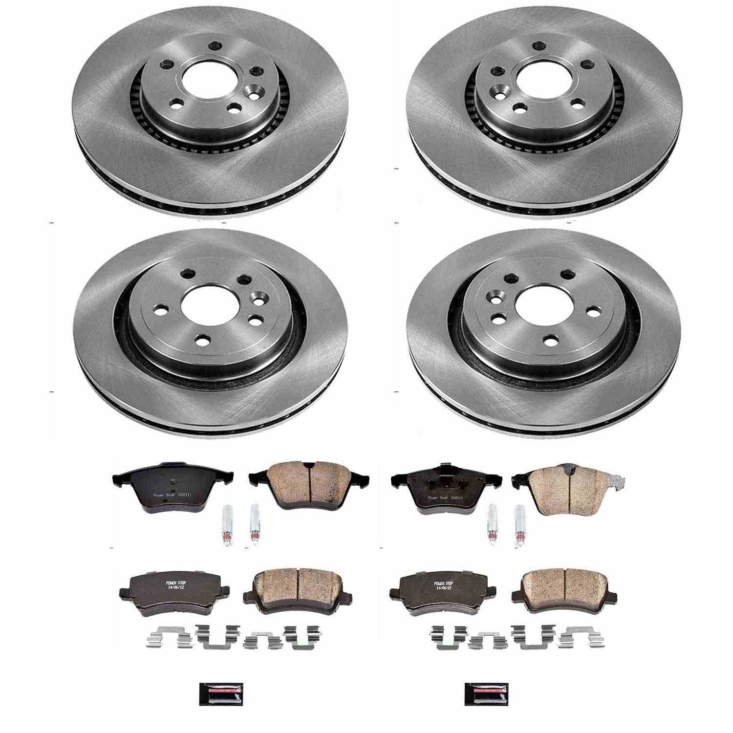 Power Stop 15-18 Volvo S60 Front & Rear Autospecialty Brake Kit
