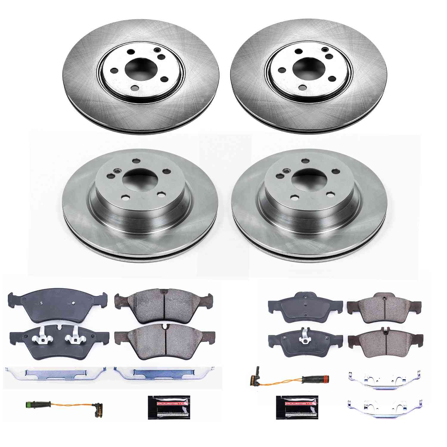 Power Stop 07-09 Mercedes-Benz E550 Front & Rear Autospecialty Brake Kit