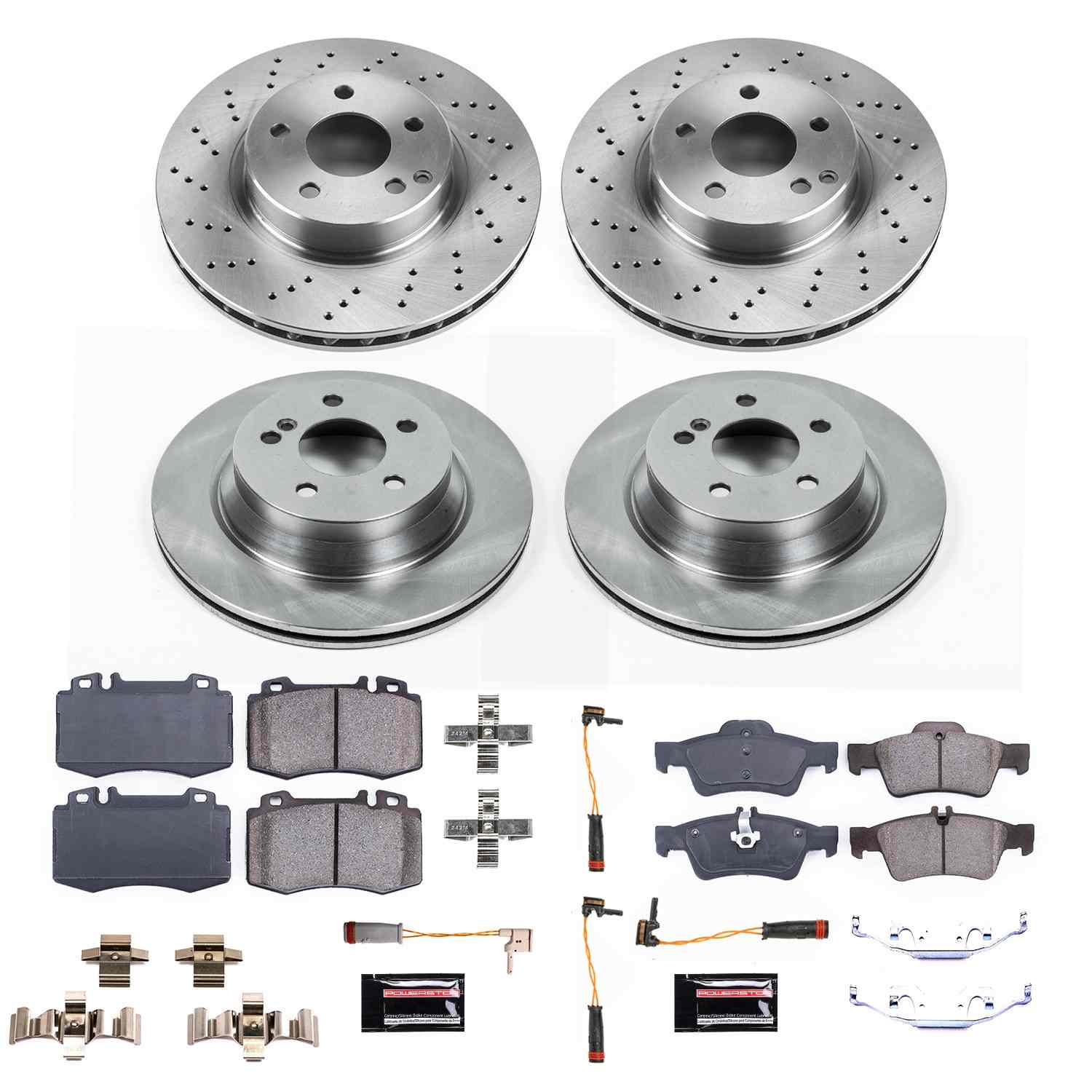 Power Stop 04-06 Mercedes-Benz E500 Front & Rear Autospecialty Brake Kit