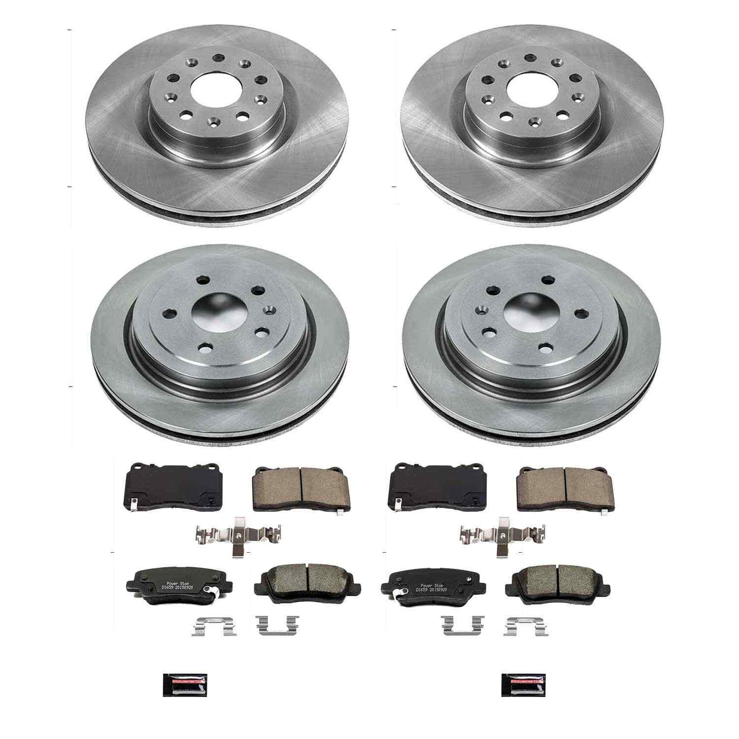 Power Stop 14-18 Cadillac CTS Front & Rear Autospecialty Brake Kit