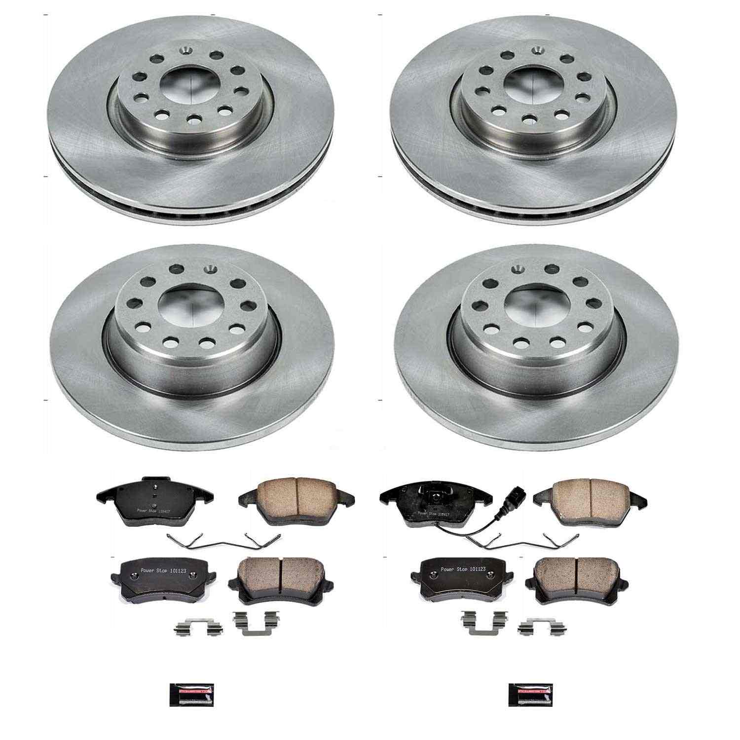 Power Stop 2009 Volkswagen Passat Front & Rear Autospecialty Brake Kit