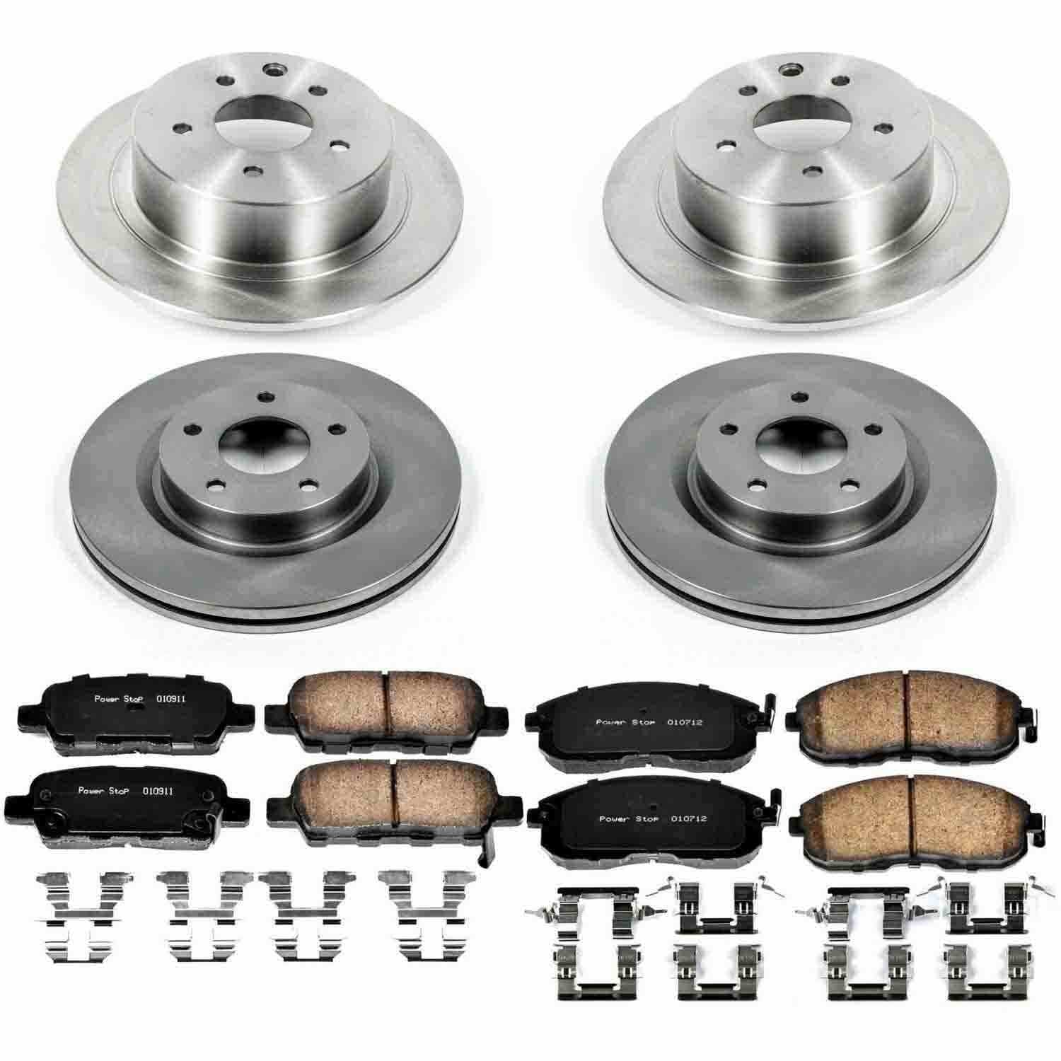 Power Stop 07-10 Nissan Altima Front & Rear Autospecialty Brake Kit