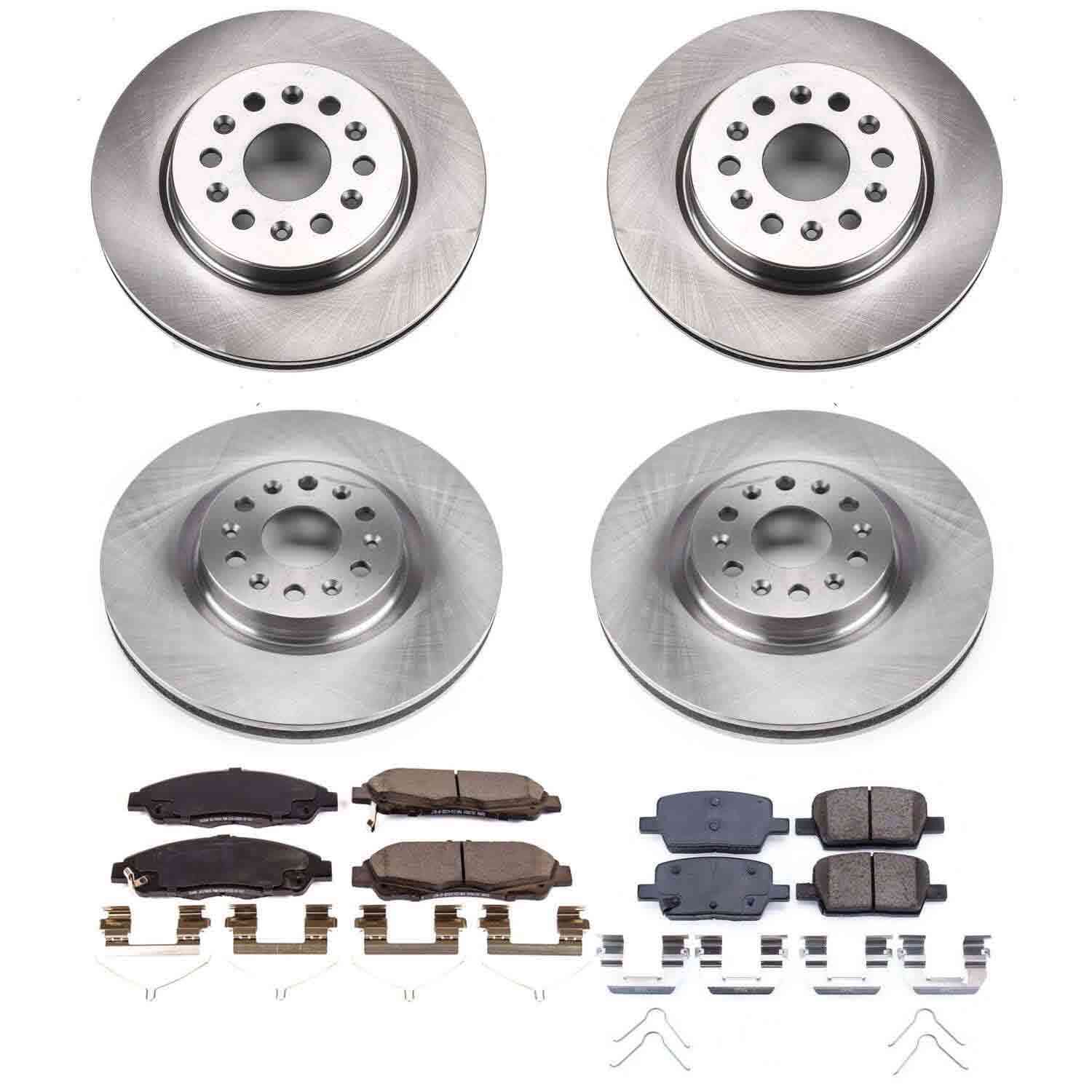 Power Stop 17-18 Cadillac XT5 Front & Rear Autospecialty Brake Kit