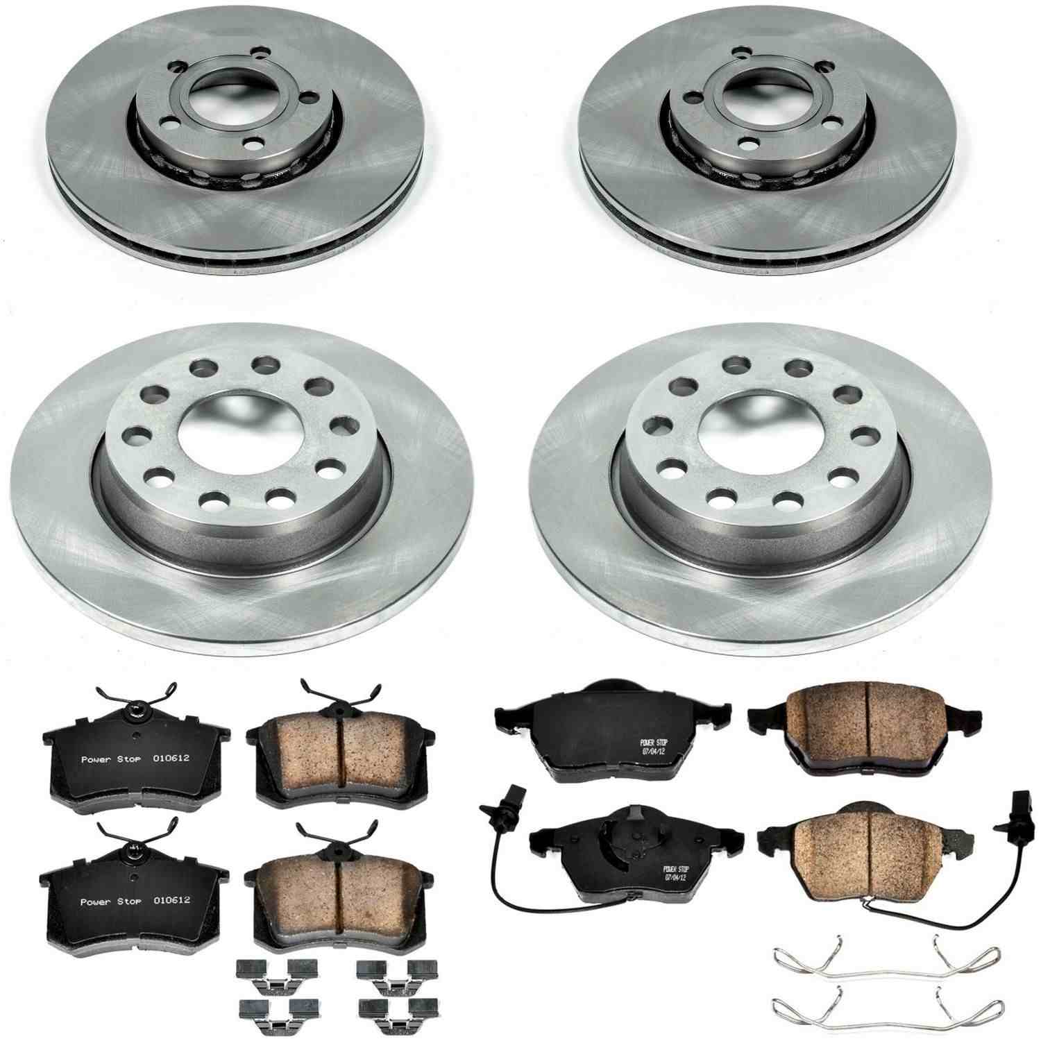 Power Stop 04-06 Audi A4 Quattro Front & Rear Autospecialty Brake Kit