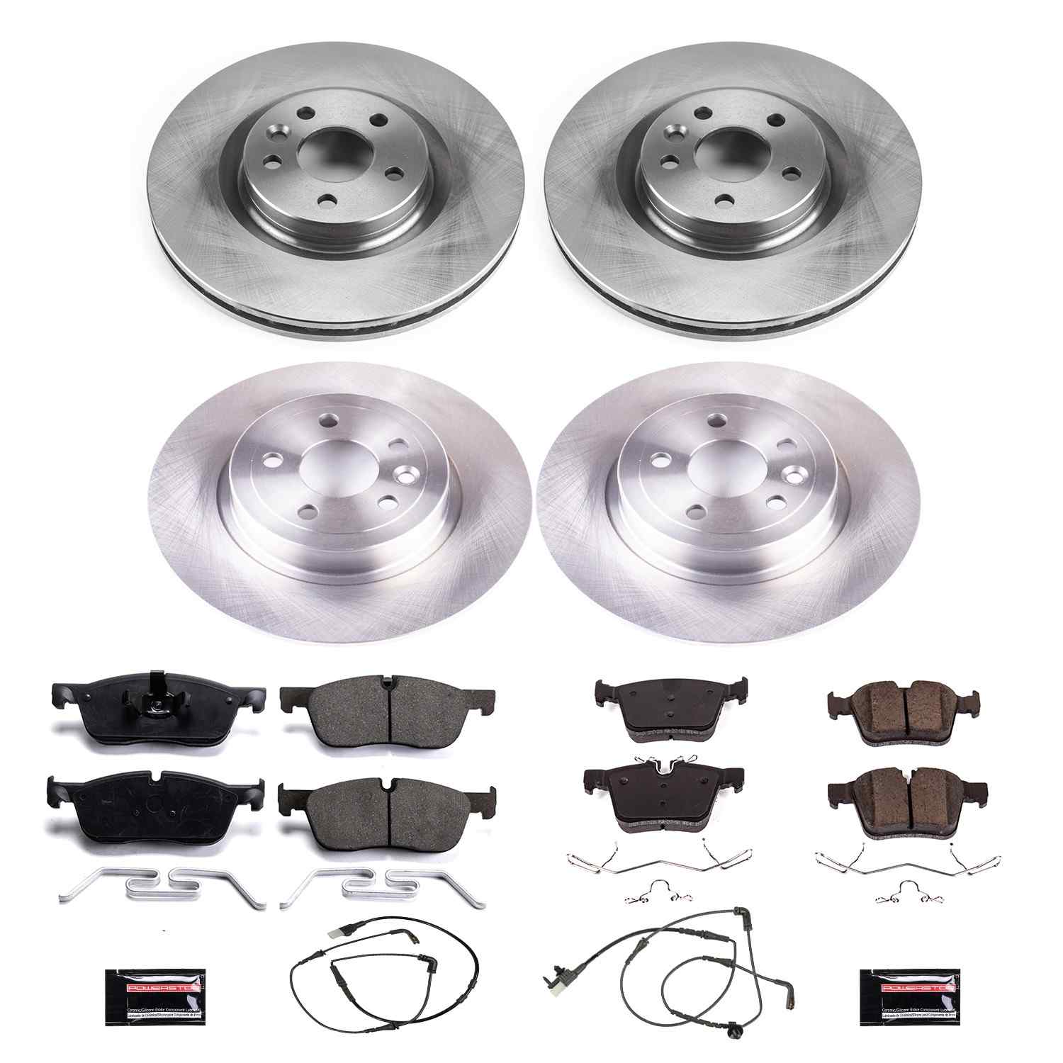 Power Stop 16-18 Land Rover Range Rover Evoque Front & Rear Autospecialty Brake Kit