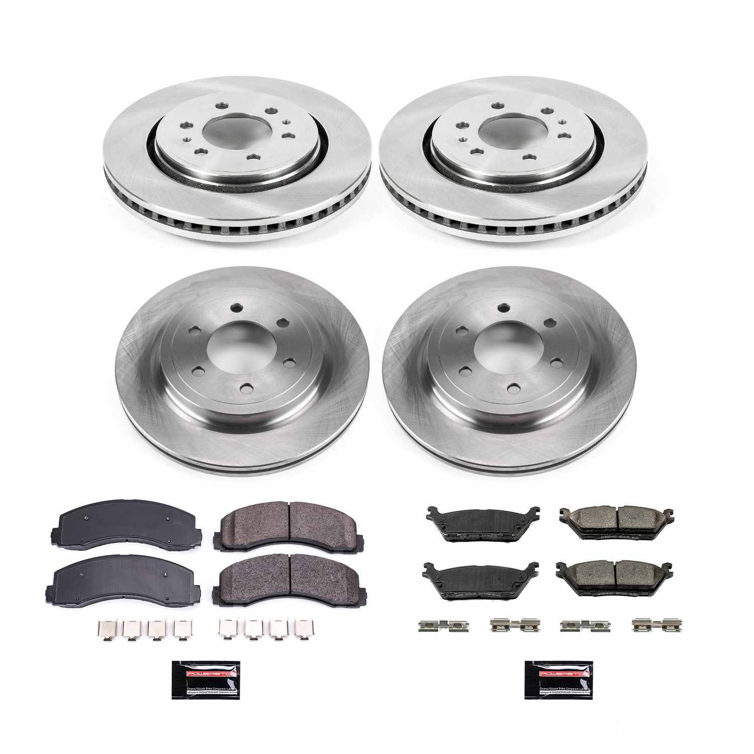 Power Stop 2018 Ford Expedition Front & Rear Autospecialty Brake Kit