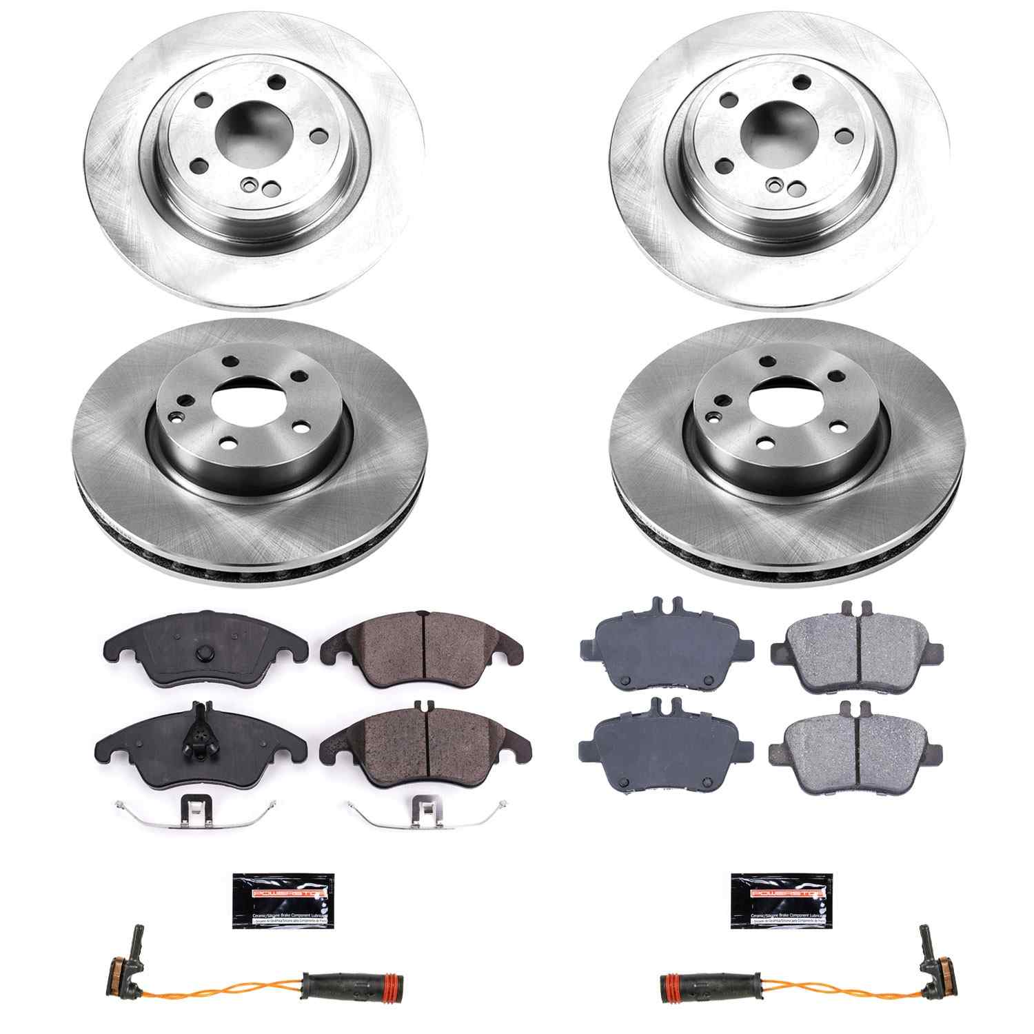 Power Stop 2018 Mercedes-Benz SLC300 Front & Rear Autospecialty Brake Kit
