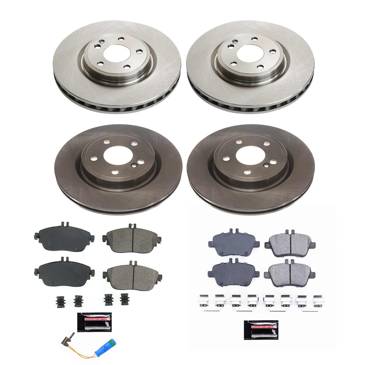Power Stop 18-19 Mercedes-Benz CLA250 Front & Rear Autospecialty Brake Kit