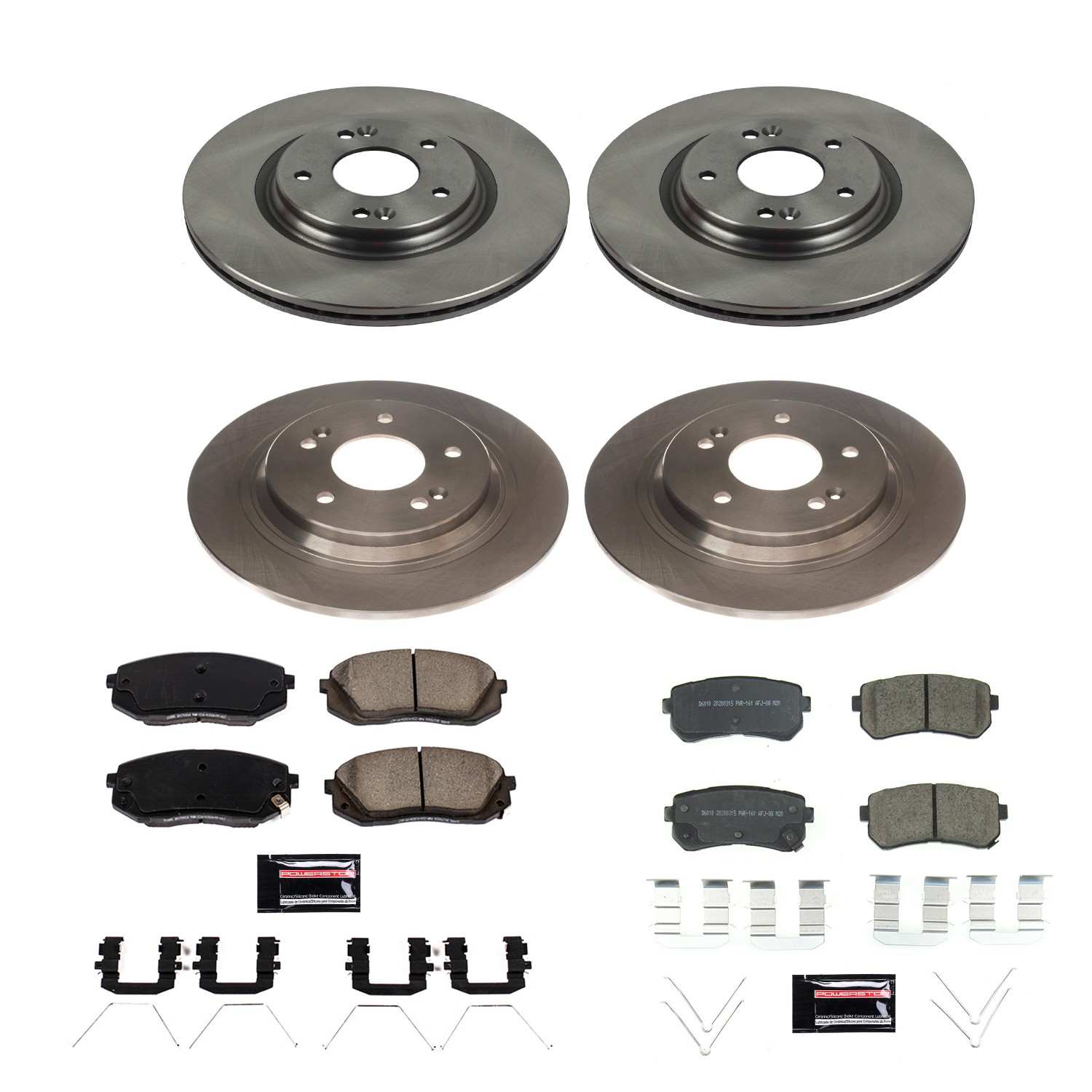 Power Stop 18-20 Hyundai Kona Front & Rear Autospecialty Brake Kit