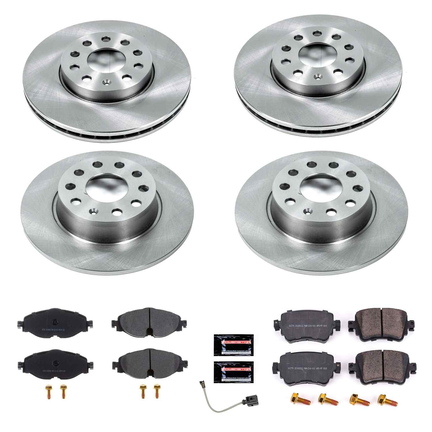 Power Stop 2019 Volkswagen Golf Front & Rear Autospecialty Brake Kit