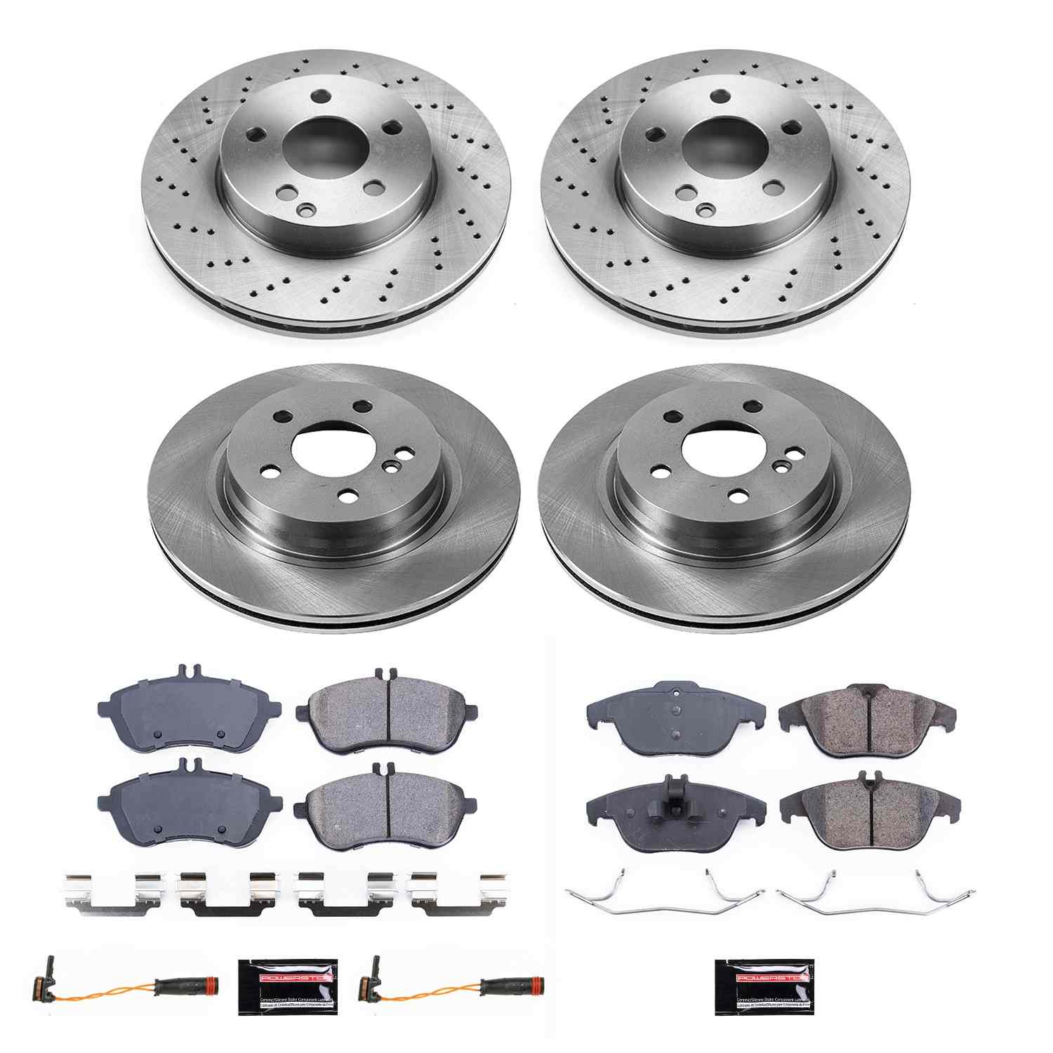 Power Stop 12-16 Mercedes-Benz C250 Front & Rear Autospecialty Brake Kit