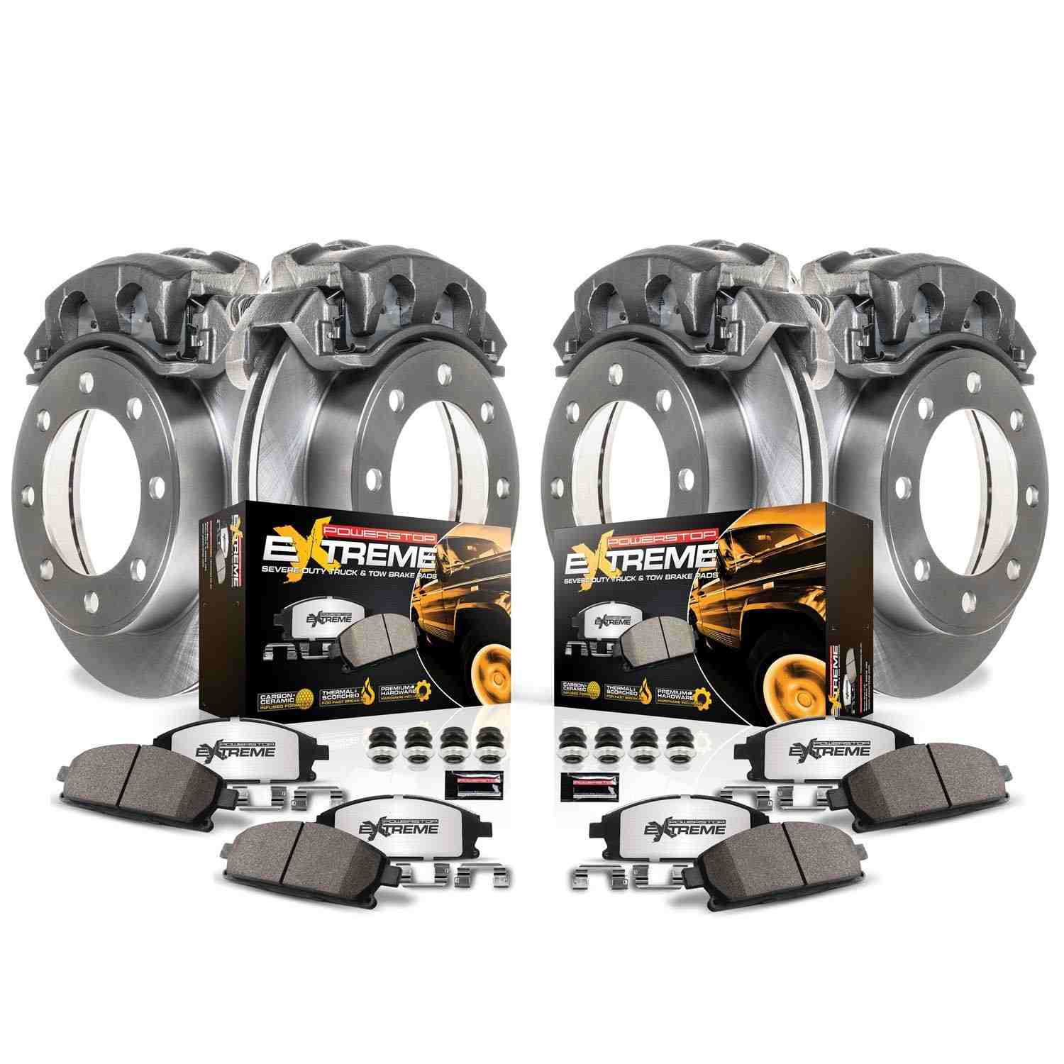 Power Stop 01-02 Ford E-450 Econoline Super Duty Front & Rear Medium Duty Caliper Kit