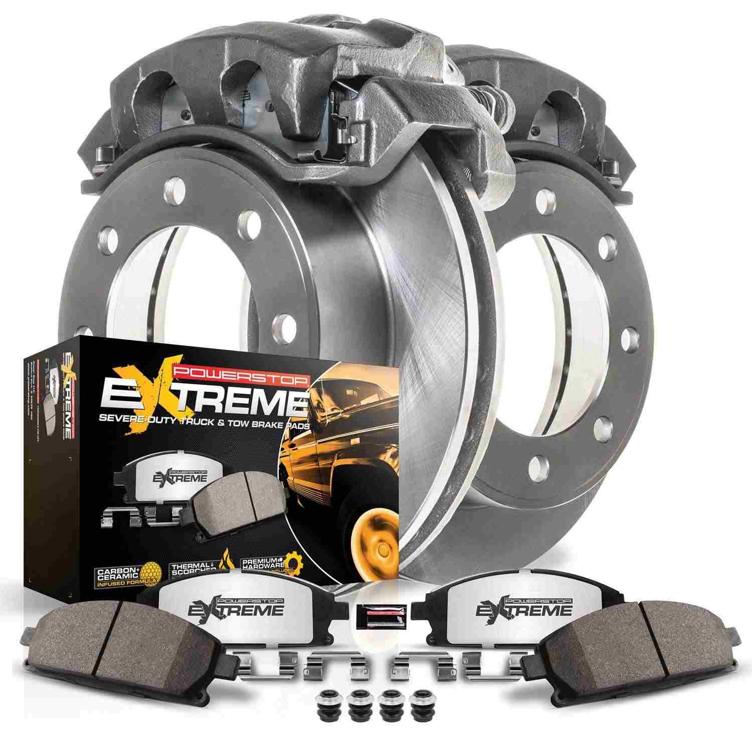 Power Stop 2002 Ford E-550 Econoline Super Duty Rear Medium Duty Caliper Kit
