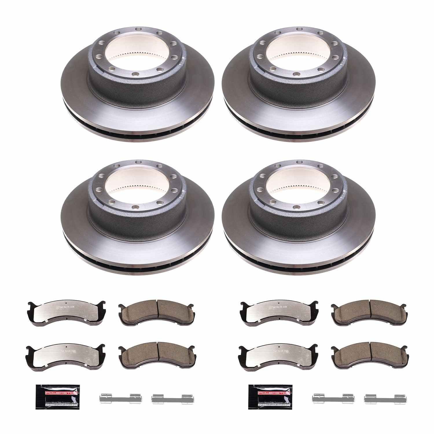 Power Stop 01-11 Workhorse Custom Chassis W22 Front & Rear Medium Duty Kit