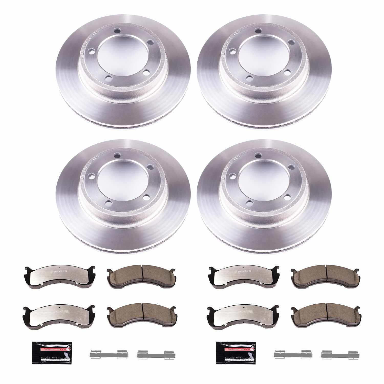 Power Stop 01-11 Workhorse Custom Chassis W22 Front & Rear Medium Duty Kit