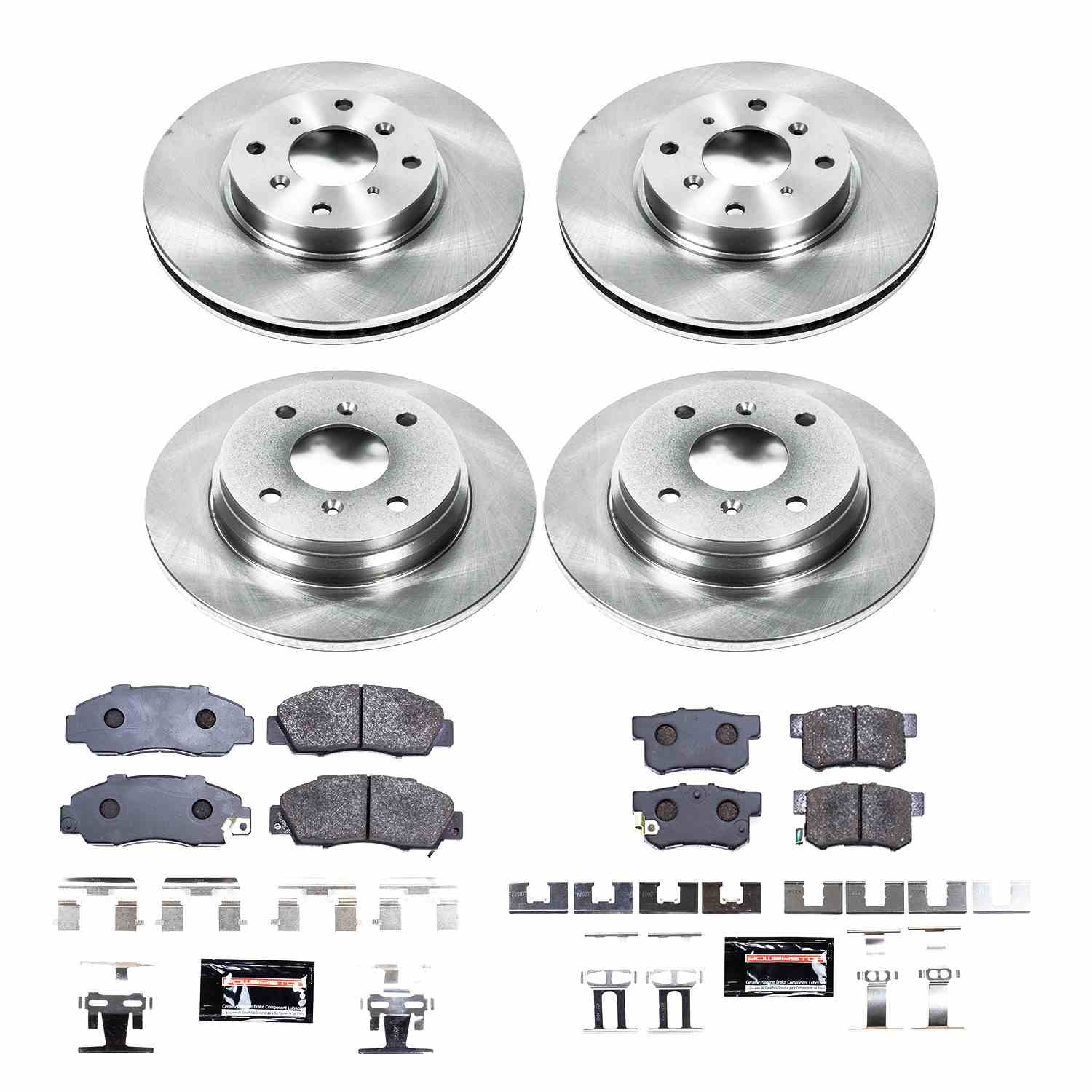Power Stop 93-96 Honda Prelude Front & Rear Track Day Brake Kit