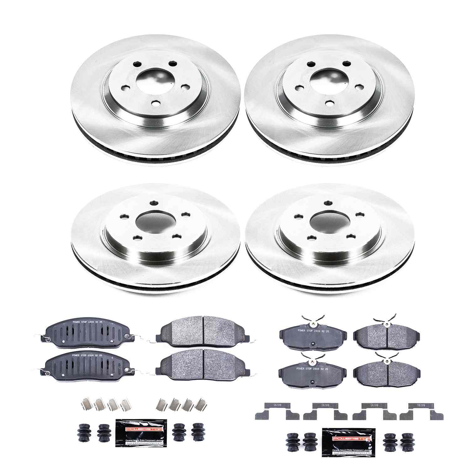 Power Stop 05-10 Ford Mustang Front & Rear Track Day Brake Kit