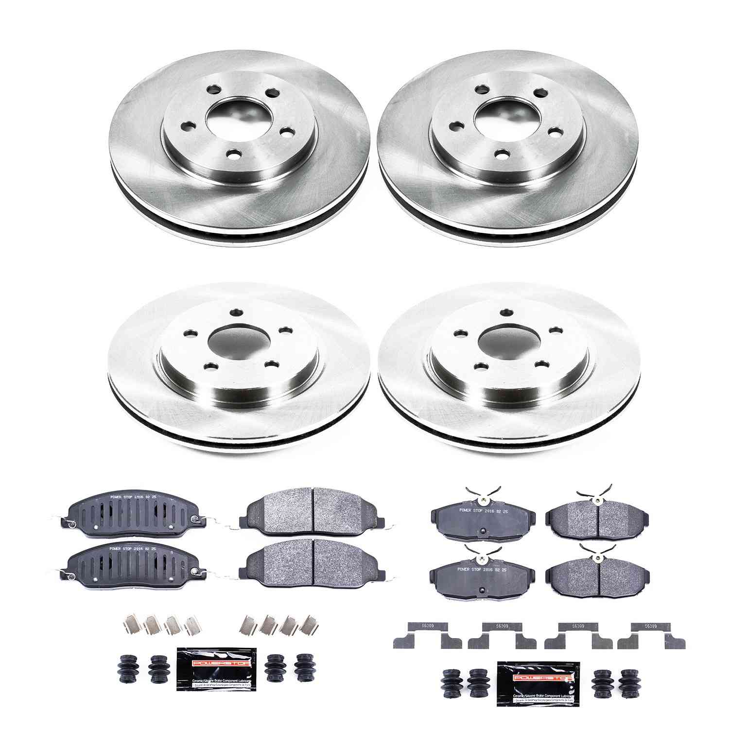 Power Stop 05-10 Ford Mustang Front & Rear Track Day Brake Kit