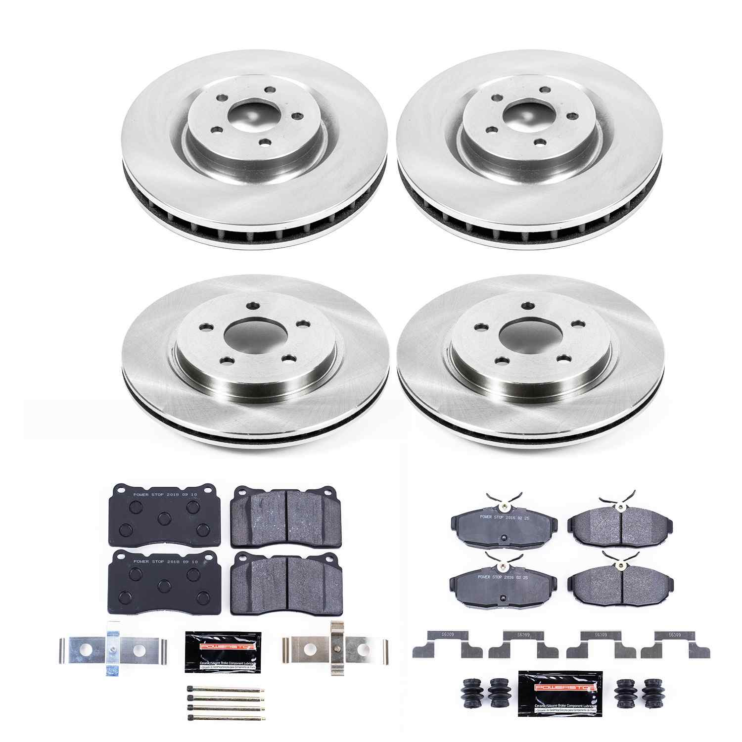 Power Stop 07-11 Ford Mustang Front & Rear Track Day Brake Kit