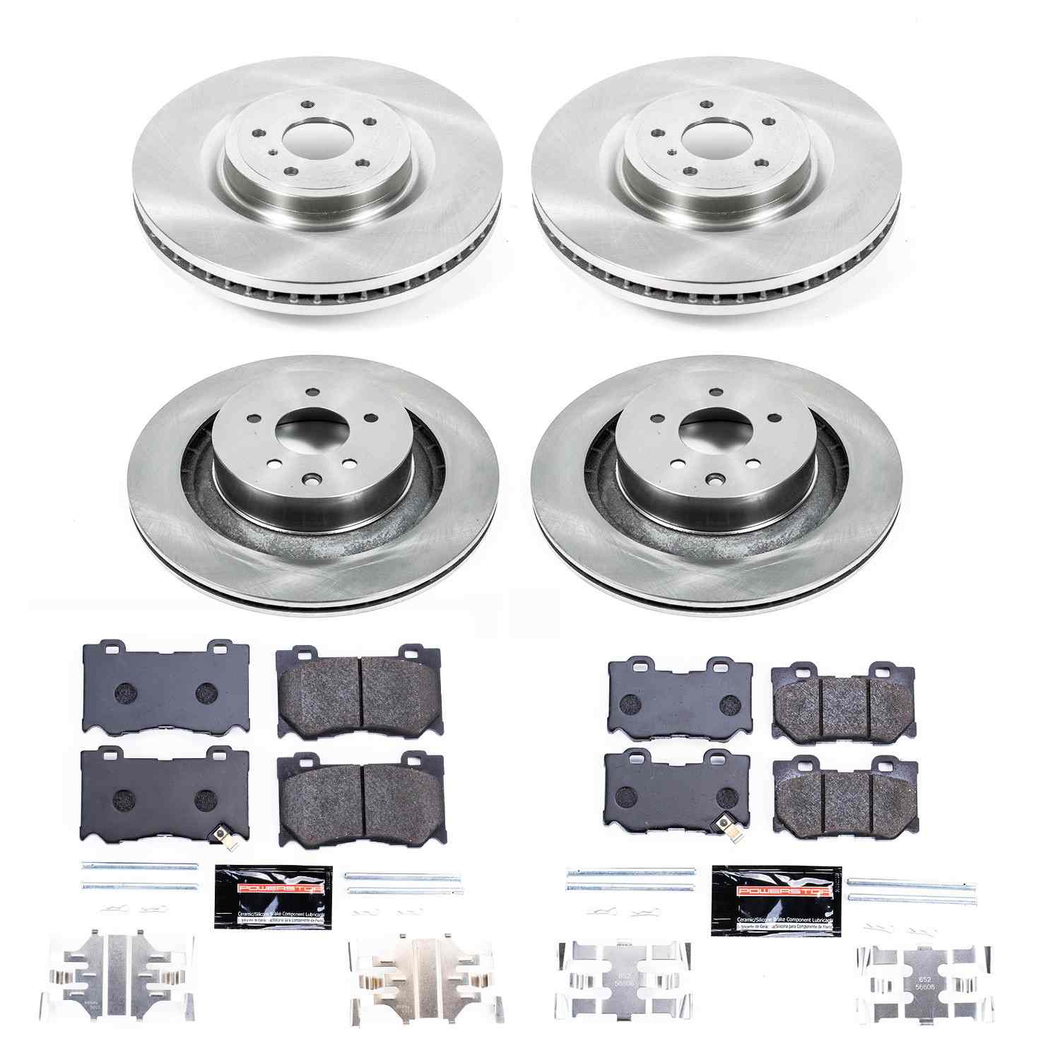 Power Stop 08-13 Infiniti G37 Front & Rear Track Day Brake Kit
