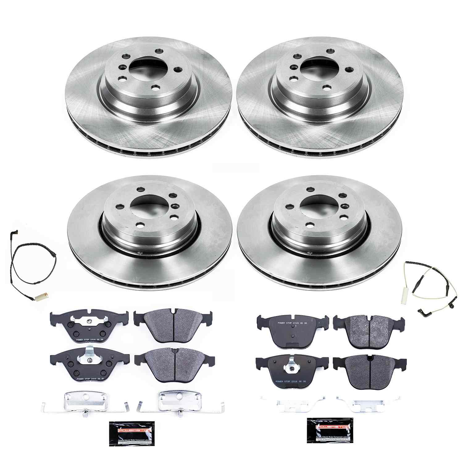 Power Stop 06-08 BMW 750i Front & Rear Track Day Brake Kit
