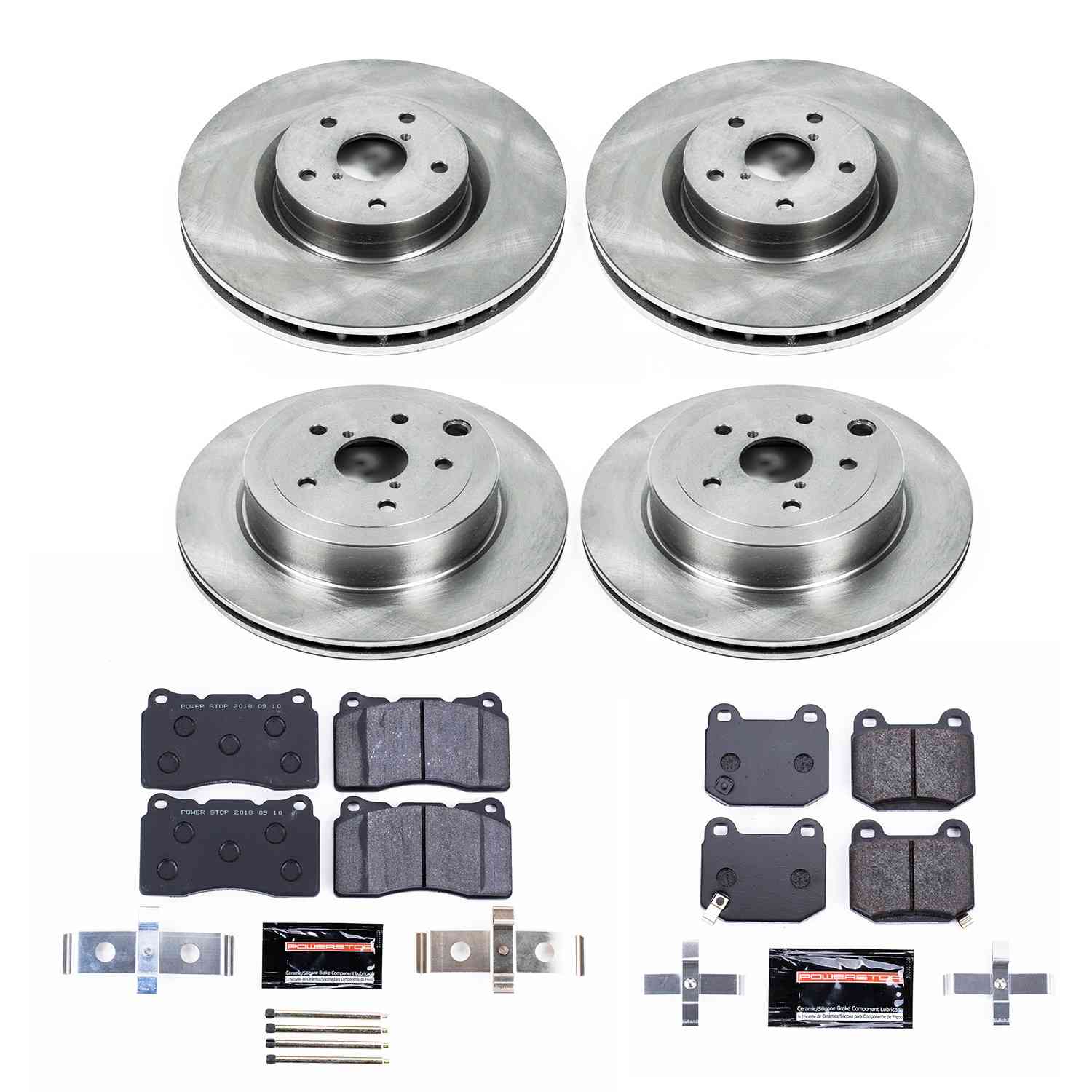 Power Stop 08-14 Subaru Impreza Front & Rear Track Day Brake Kit