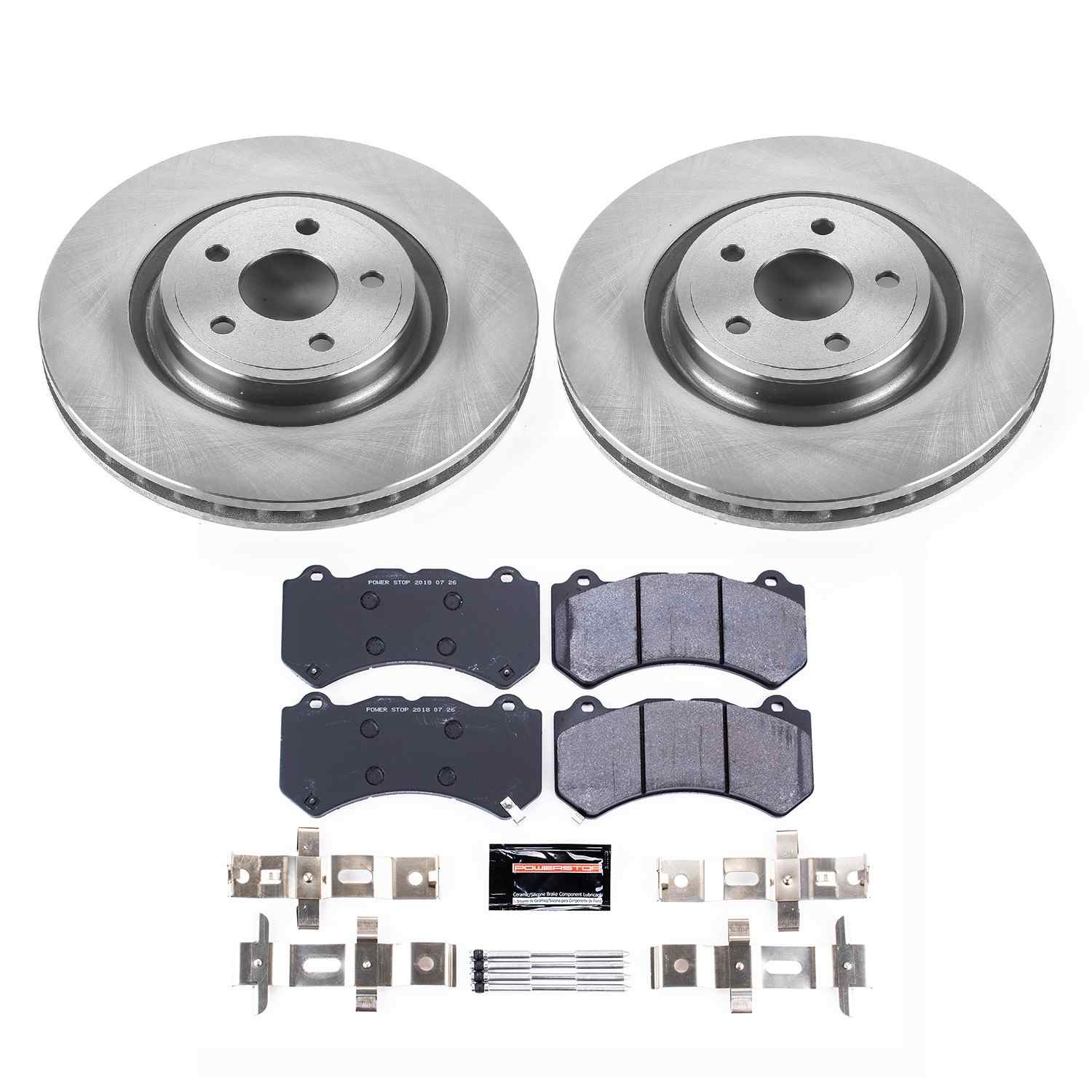 Power Stop 12-20 Jeep Grand Cherokee Front Track Day Brake Kit