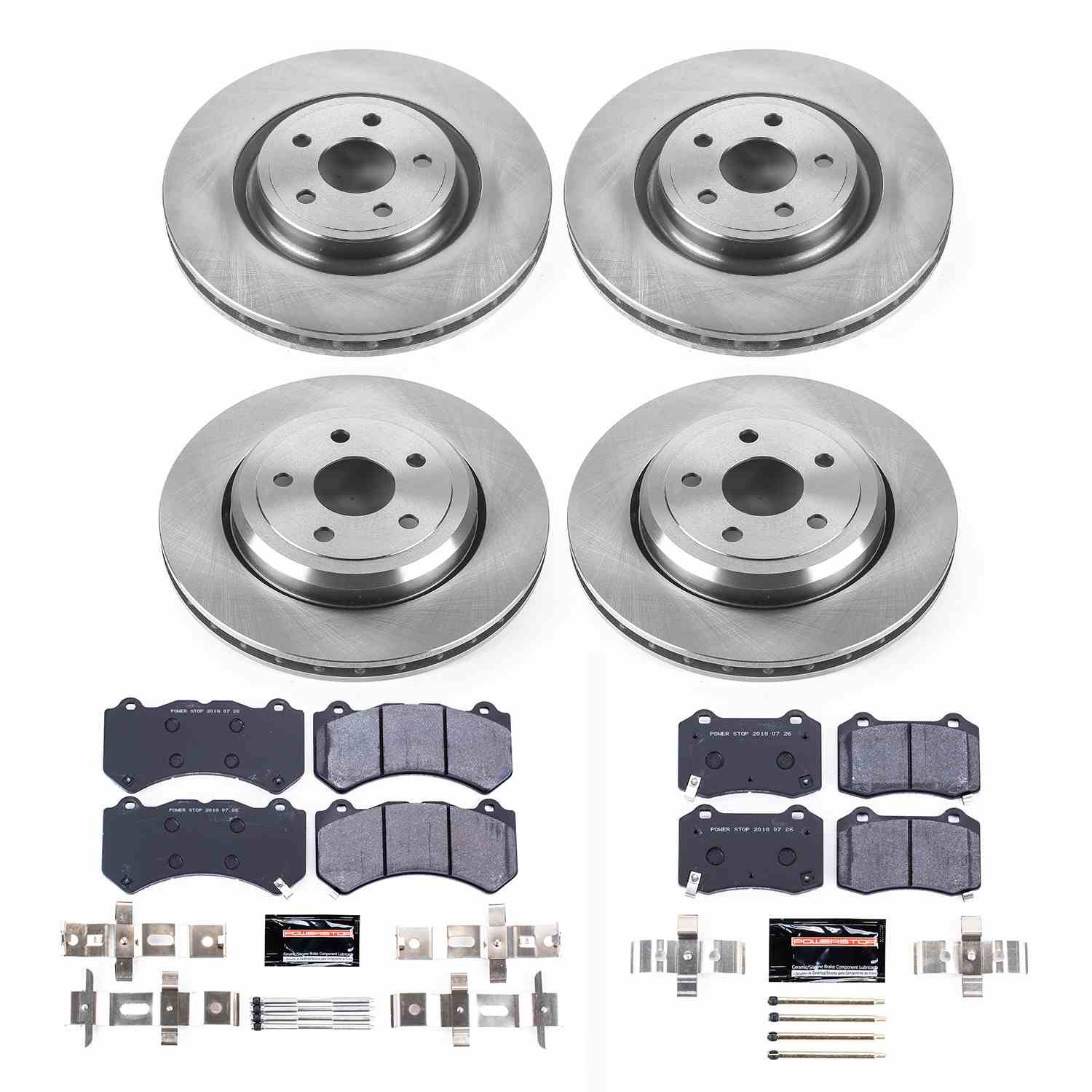 Power Stop 12-17 Jeep Grand Cherokee Front & Rear Track Day Brake Kit