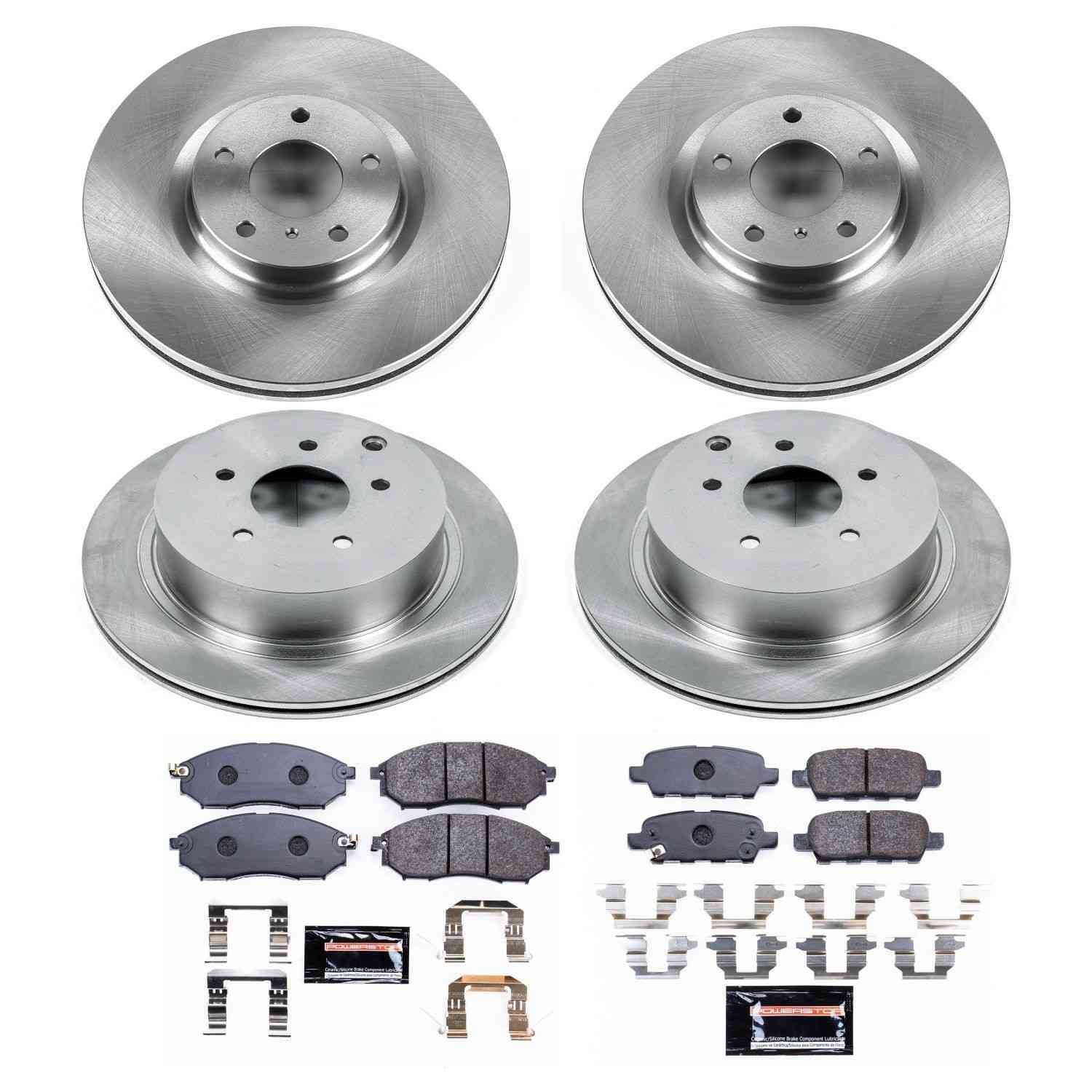 Power Stop 12-13 Infiniti M35h Front & Rear Track Day Brake Kit