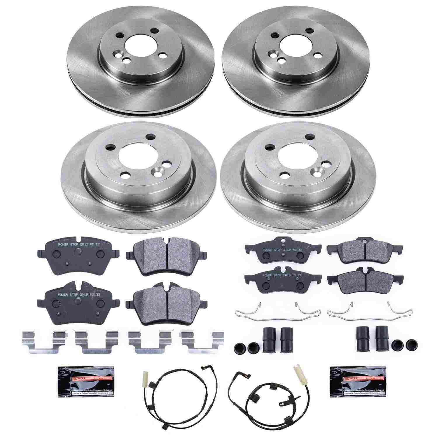 Power Stop 07-10 Mini Cooper Front & Rear Track Day Brake Kit