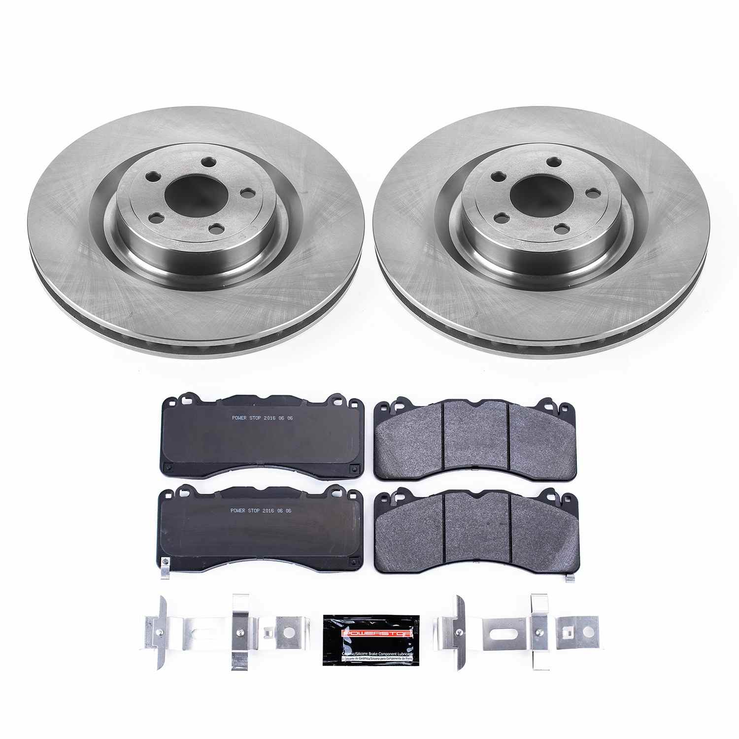 Power Stop 15-22 Ford Mustang Front Track Day Brake Kit