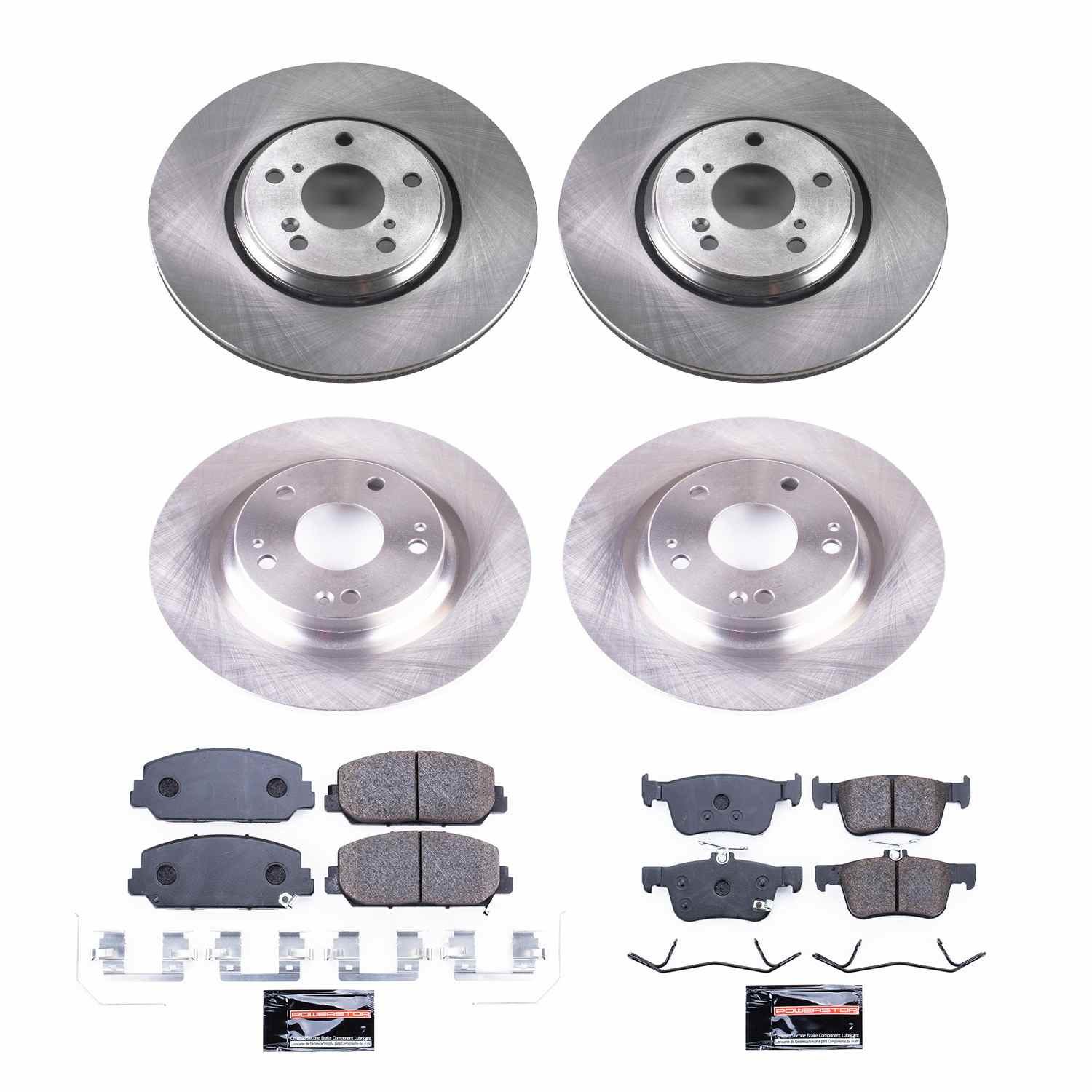 Power Stop 17-19 Honda Civic Front & Rear Track Day Brake Kit