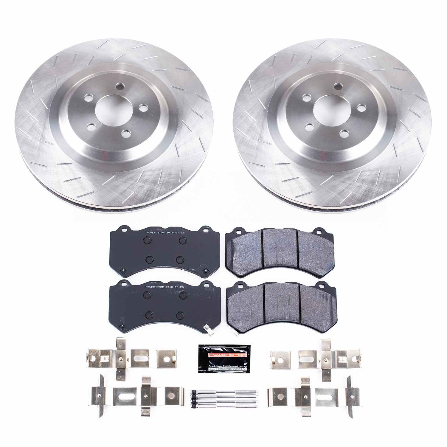 Power Stop 15-20 Dodge Charger Front Track Day Brake Kit