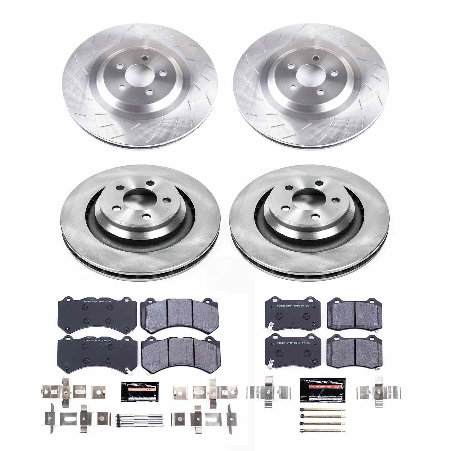 Power Stop 15-20 Dodge Challenger Front & Rear Track Day Brake Kit