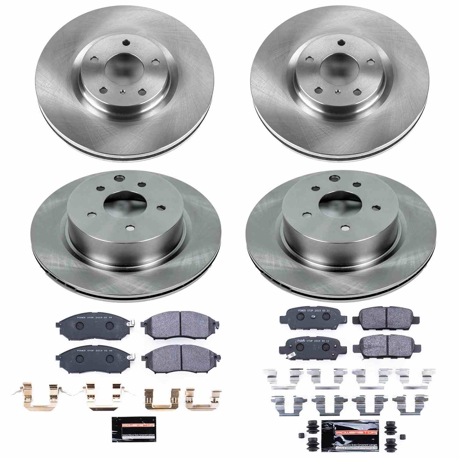 Power Stop 08-12 Infiniti EX35 Front & Rear Track Day SPEC Brake Kit