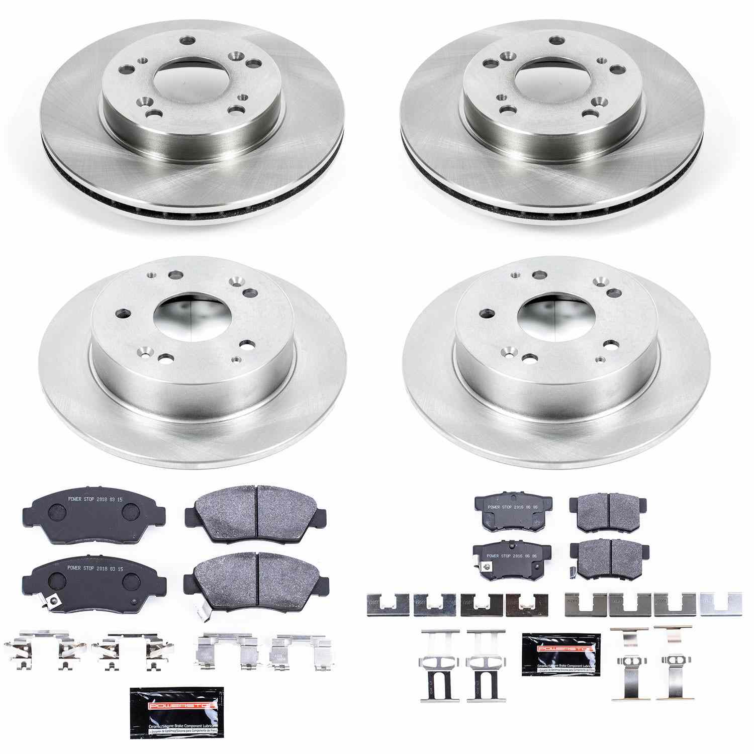 Power Stop 02-06 Acura RSX Front & Rear Track Day SPEC Brake Kit