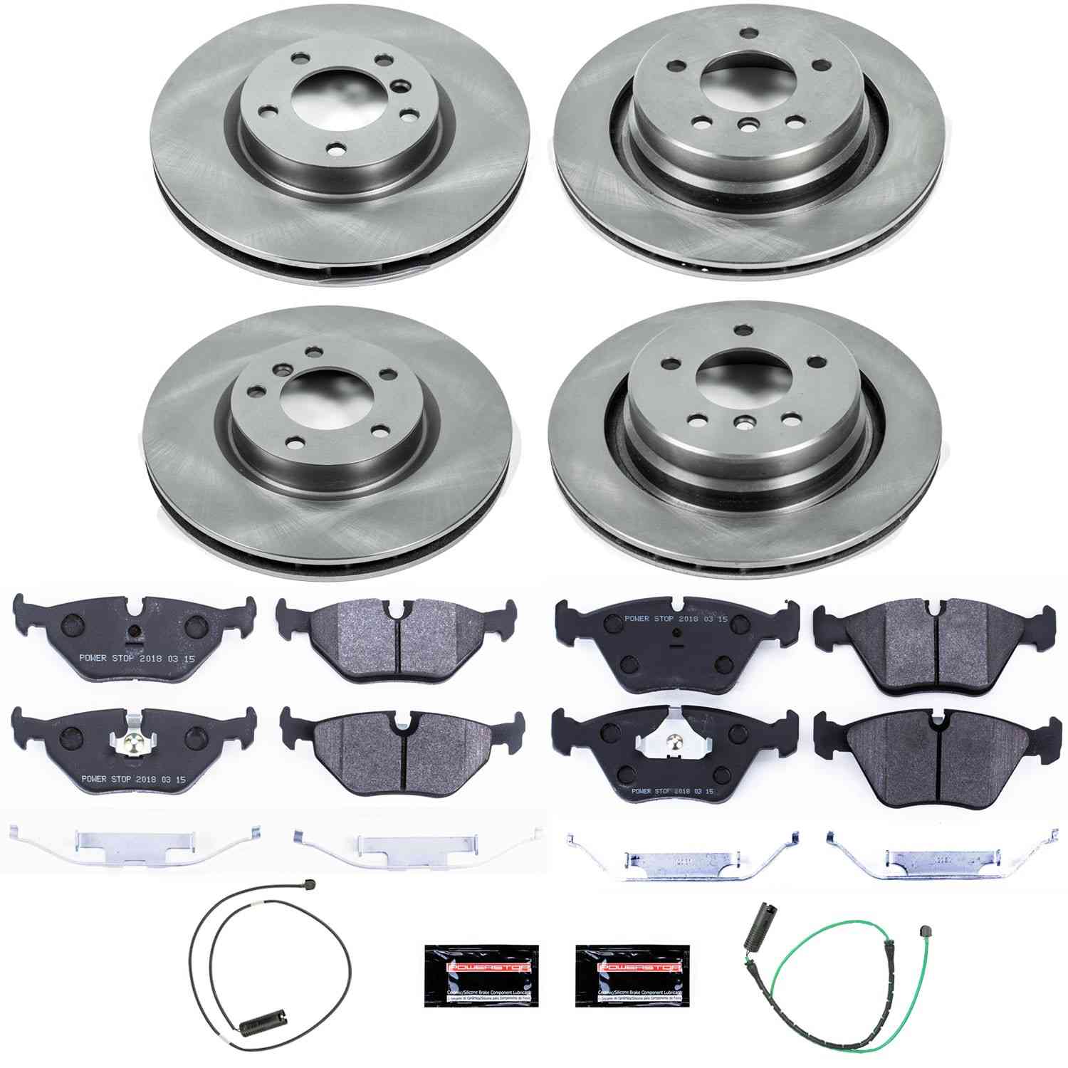 Power Stop 98-02 BMW Z3 Front & Rear Track Day SPEC Brake Kit