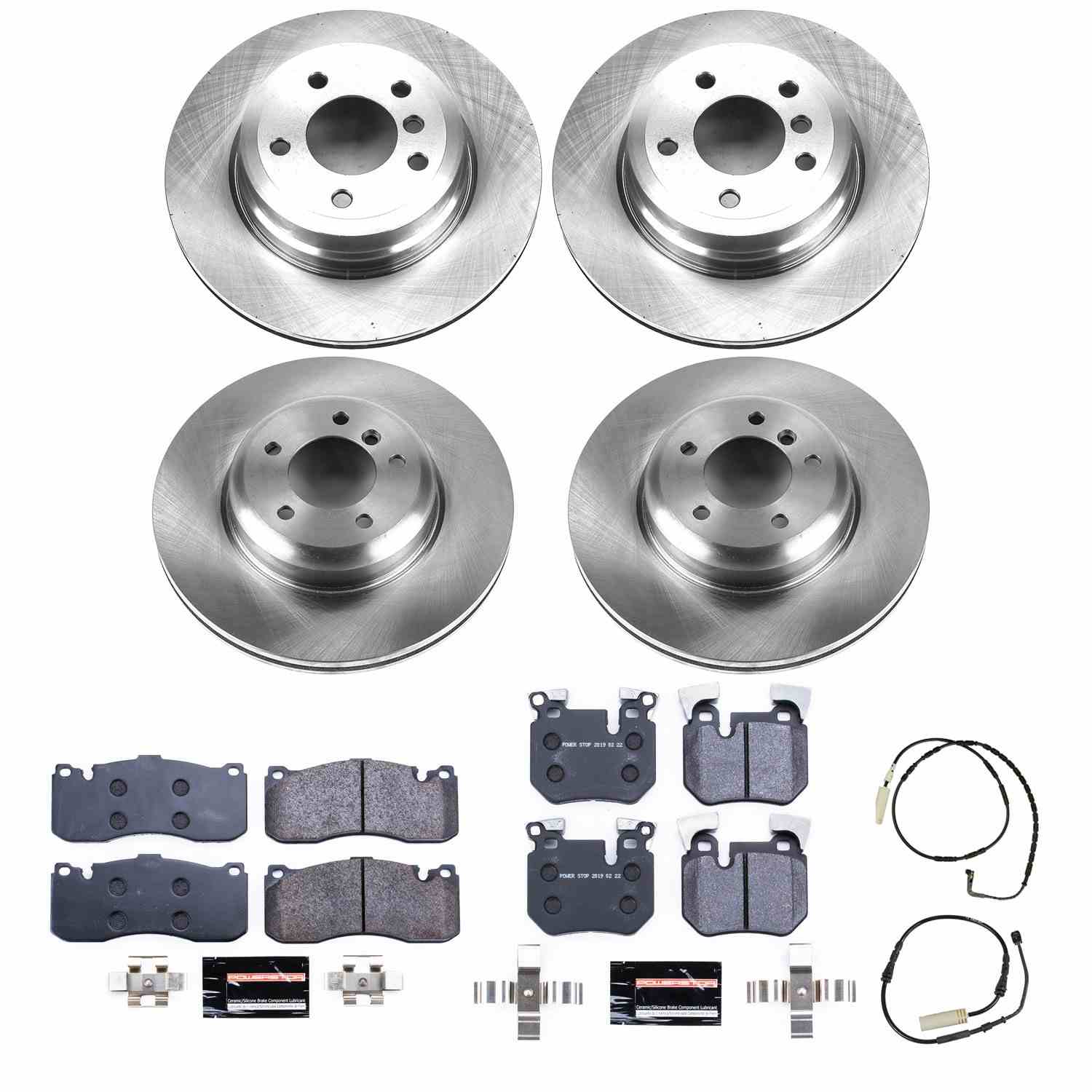 Power Stop 08-10 BMW 135i Front & Rear Track Day SPEC Brake Kit