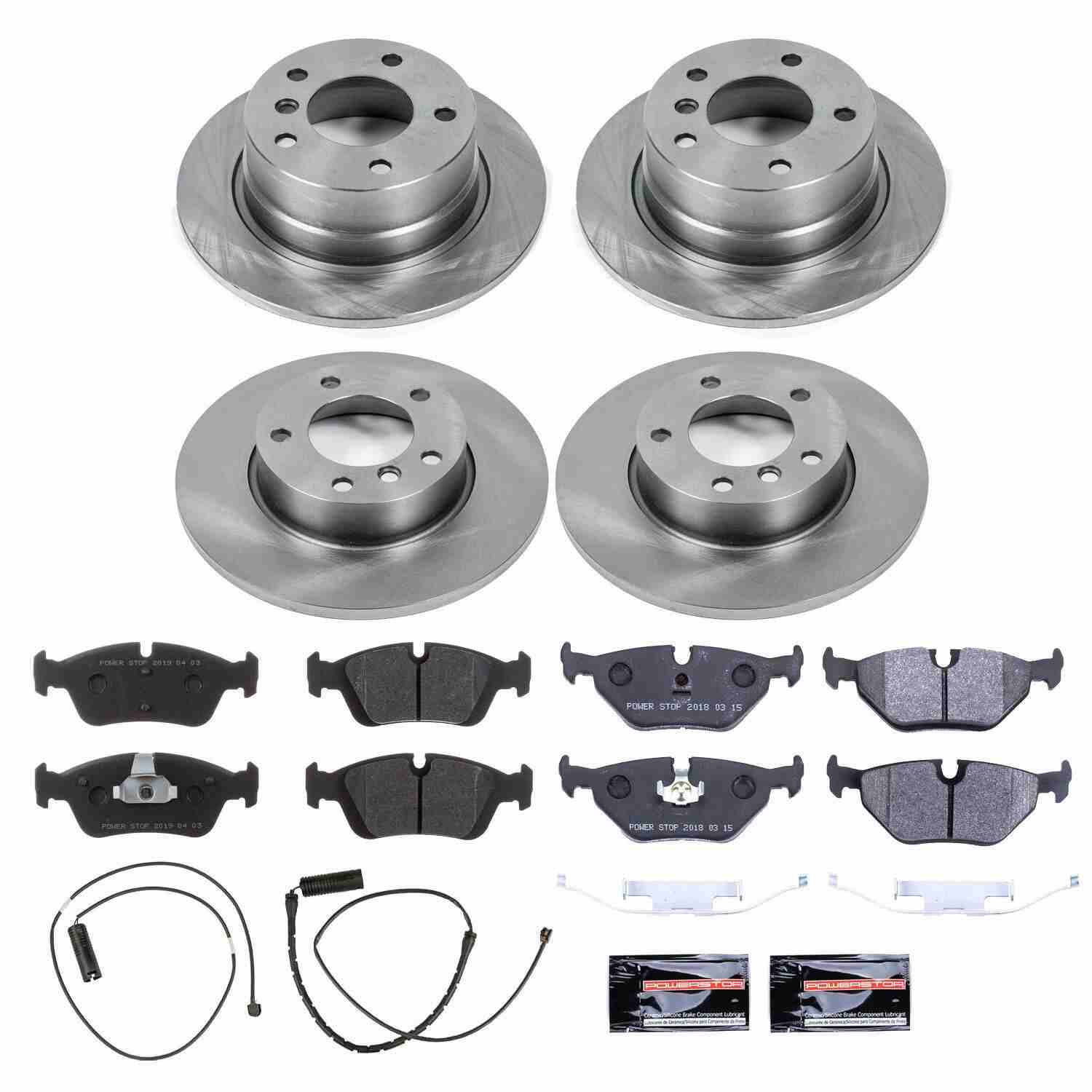 Power Stop 95-99 BMW 318ti Front & Rear Track Day SPEC Brake Kit