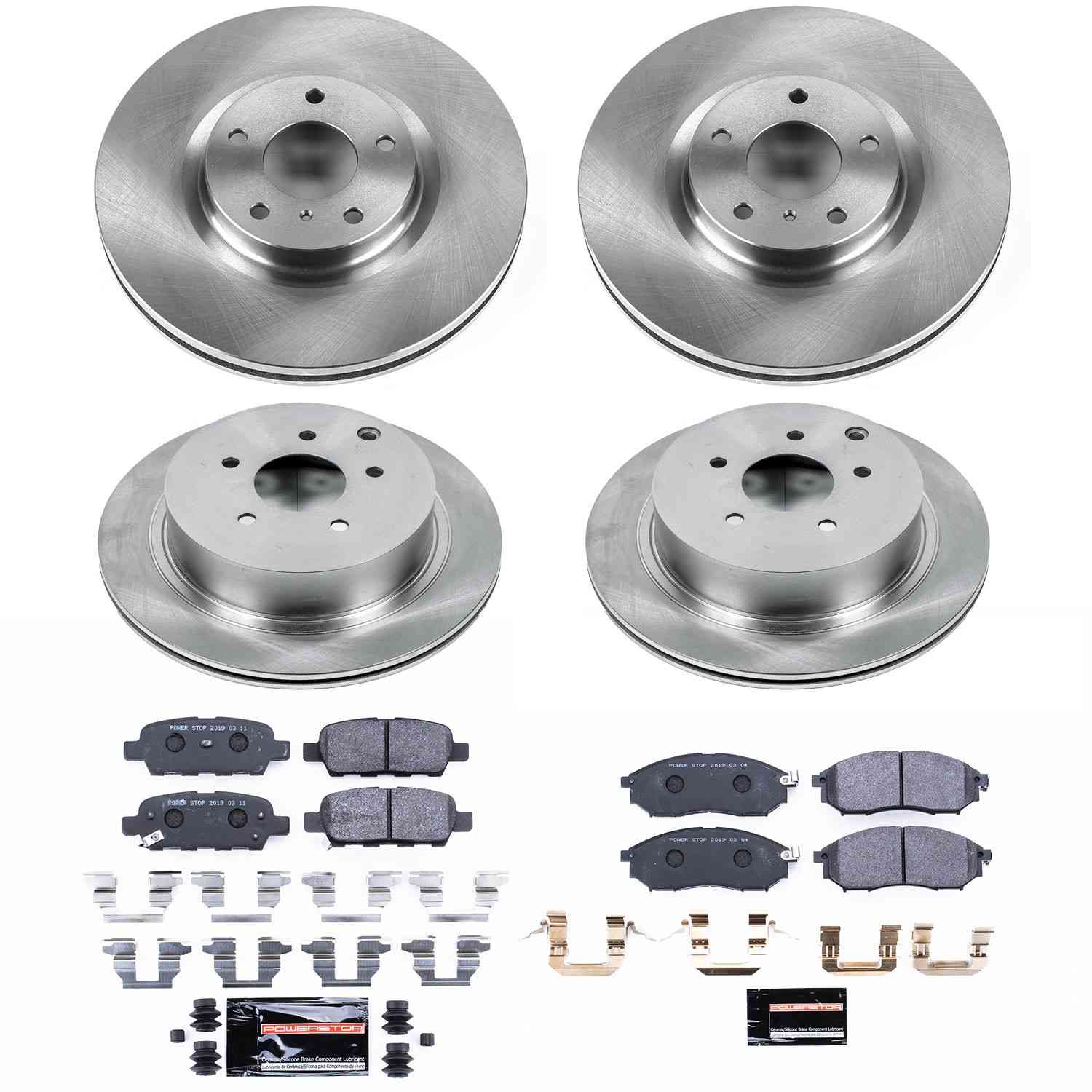 Power Stop 12-13 Infiniti M35h Front & Rear Track Day SPEC Brake Kit