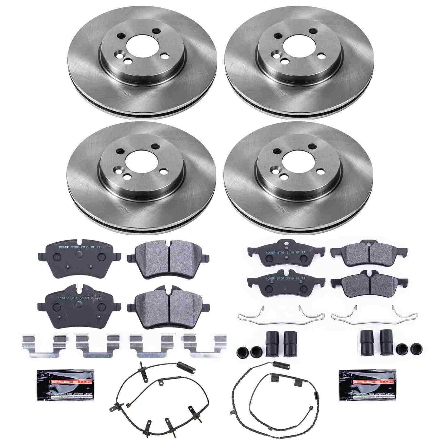 Power Stop 07-08 Mini Cooper Front & Rear Track Day SPEC Brake Kit