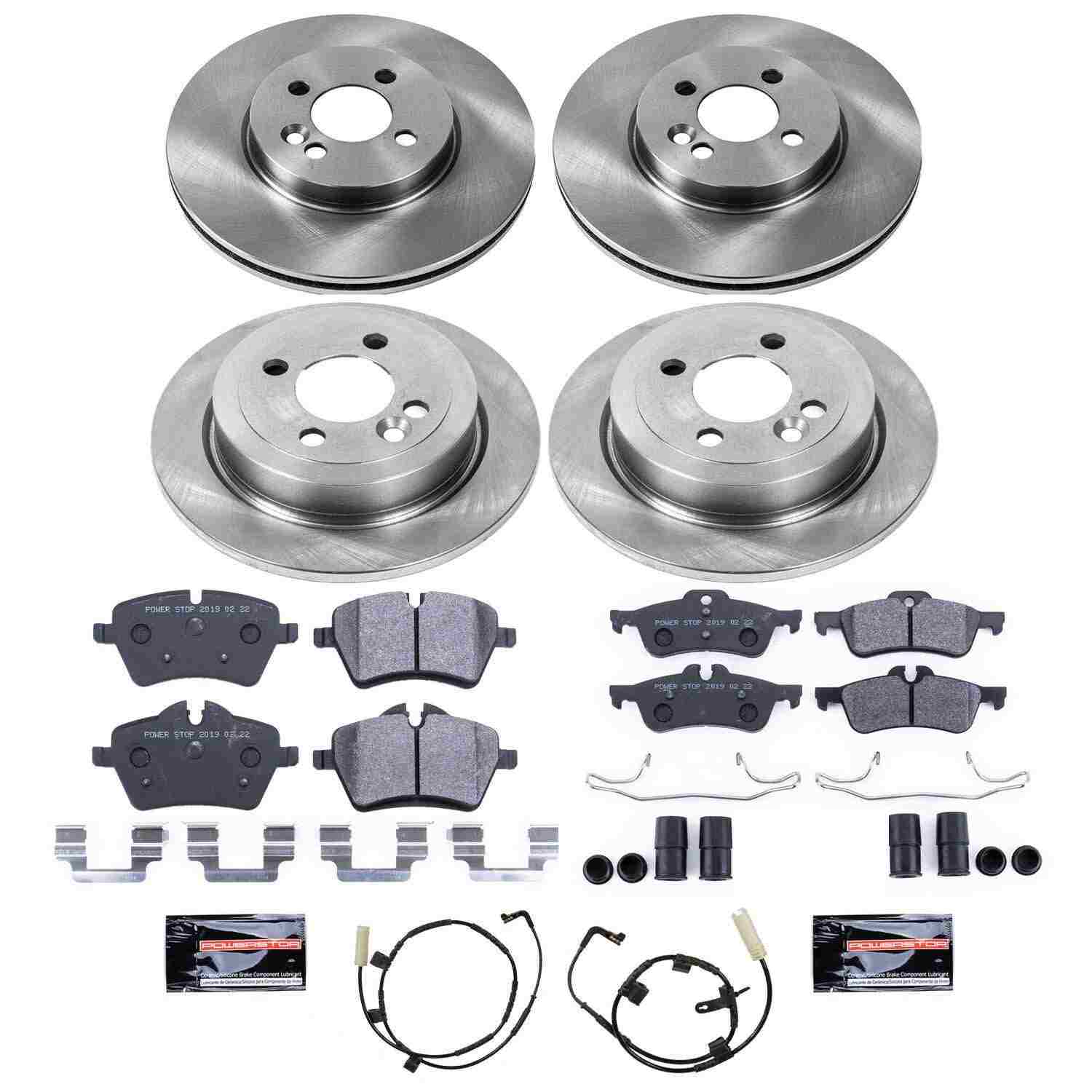 Power Stop 07-10 Mini Cooper Front & Rear Track Day SPEC Brake Kit