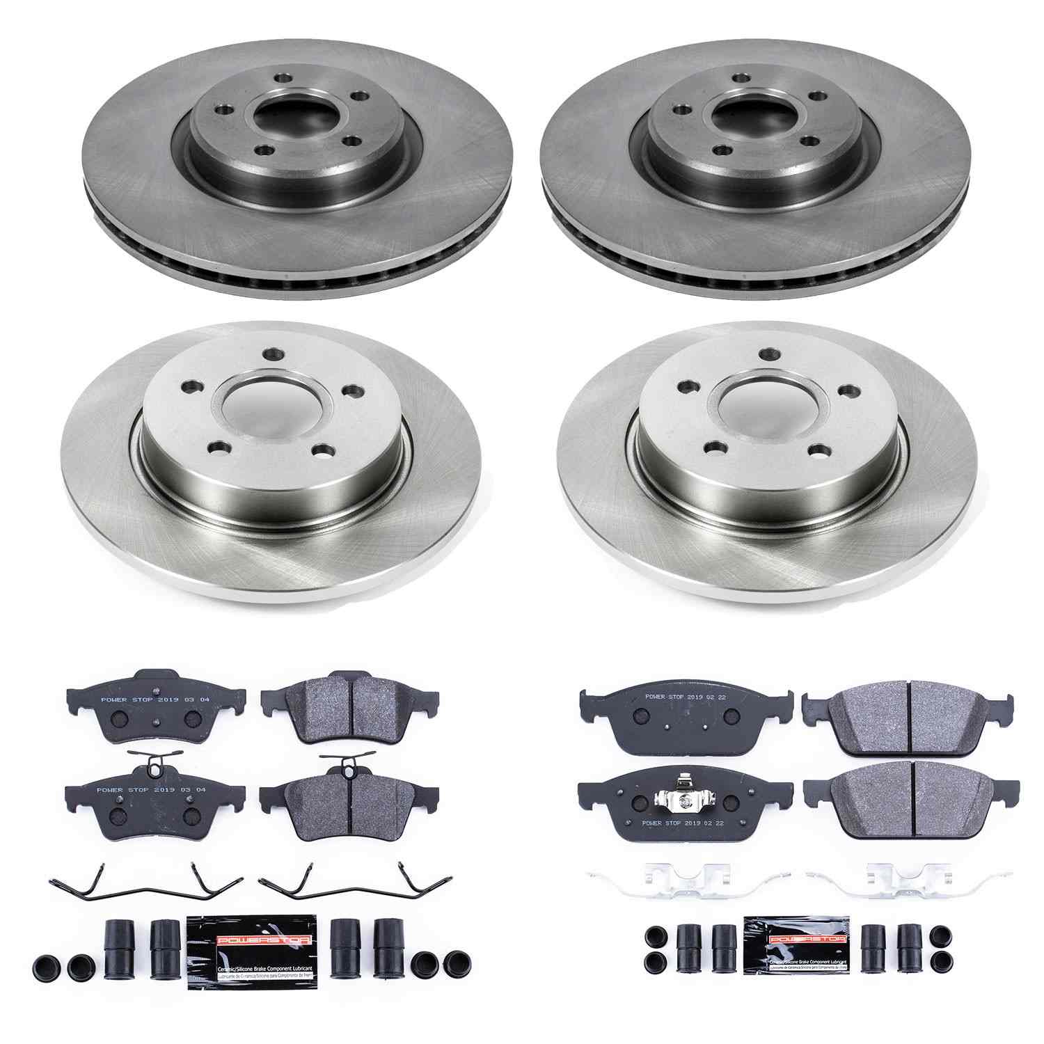 Power Stop 13-14 Ford Focus Front & Rear Track Day SPEC Brake Kit